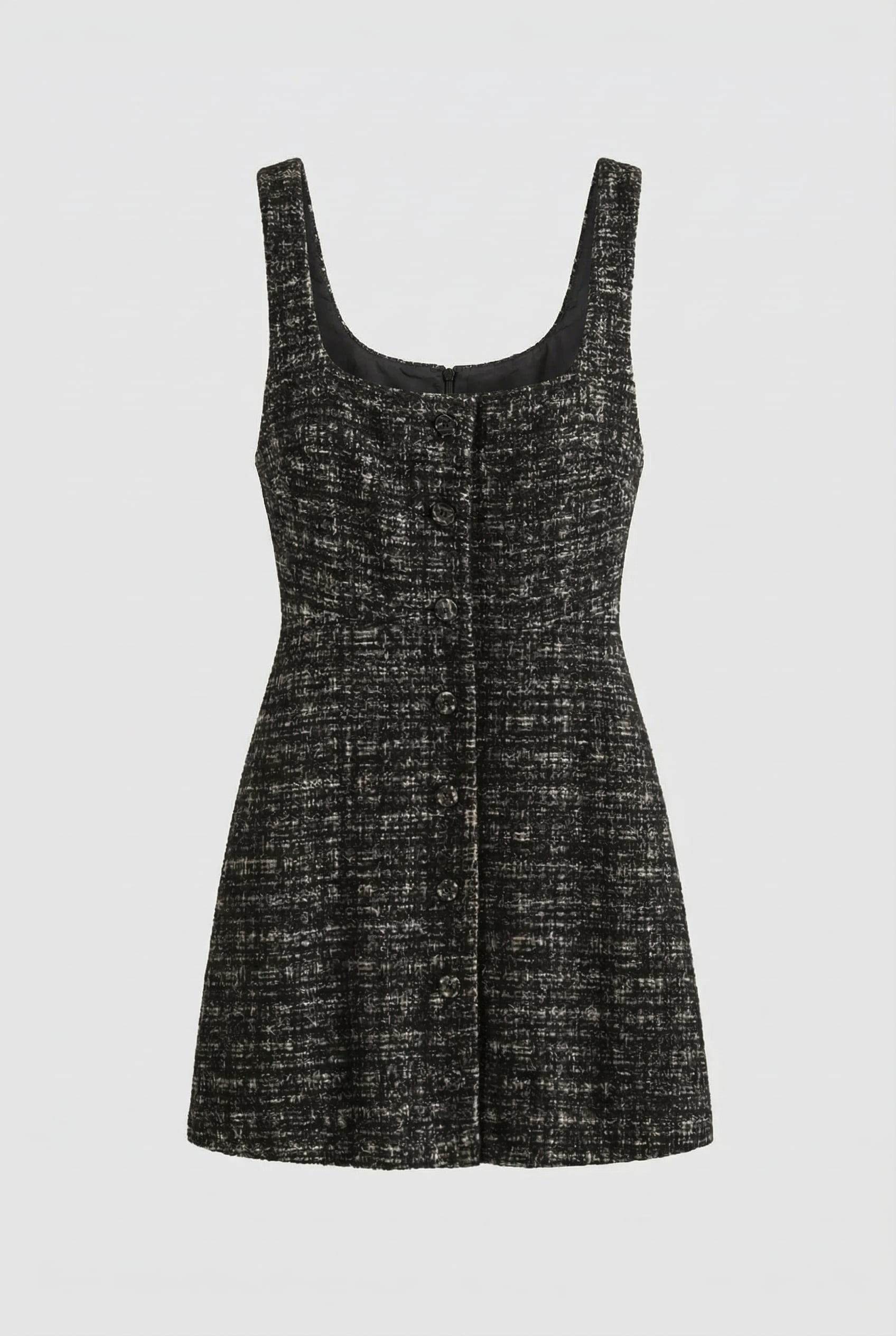 ROSALI TWEED DRESS BLACK 3