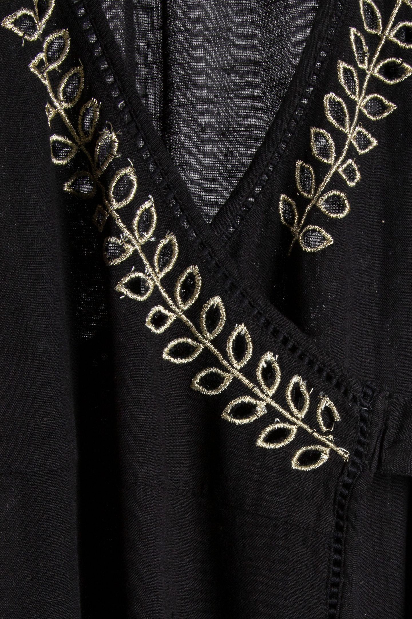 FLASH DRESS EMBROIDERED BLACK 4