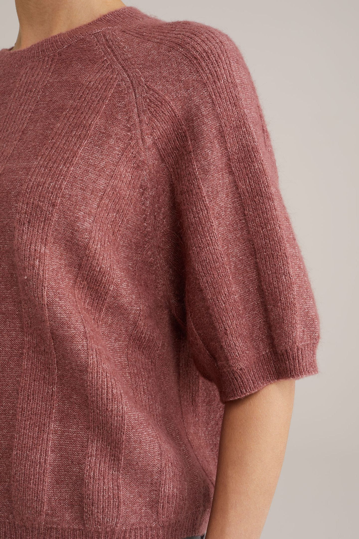 KNITTED PULLOVER OLD ROSE 5