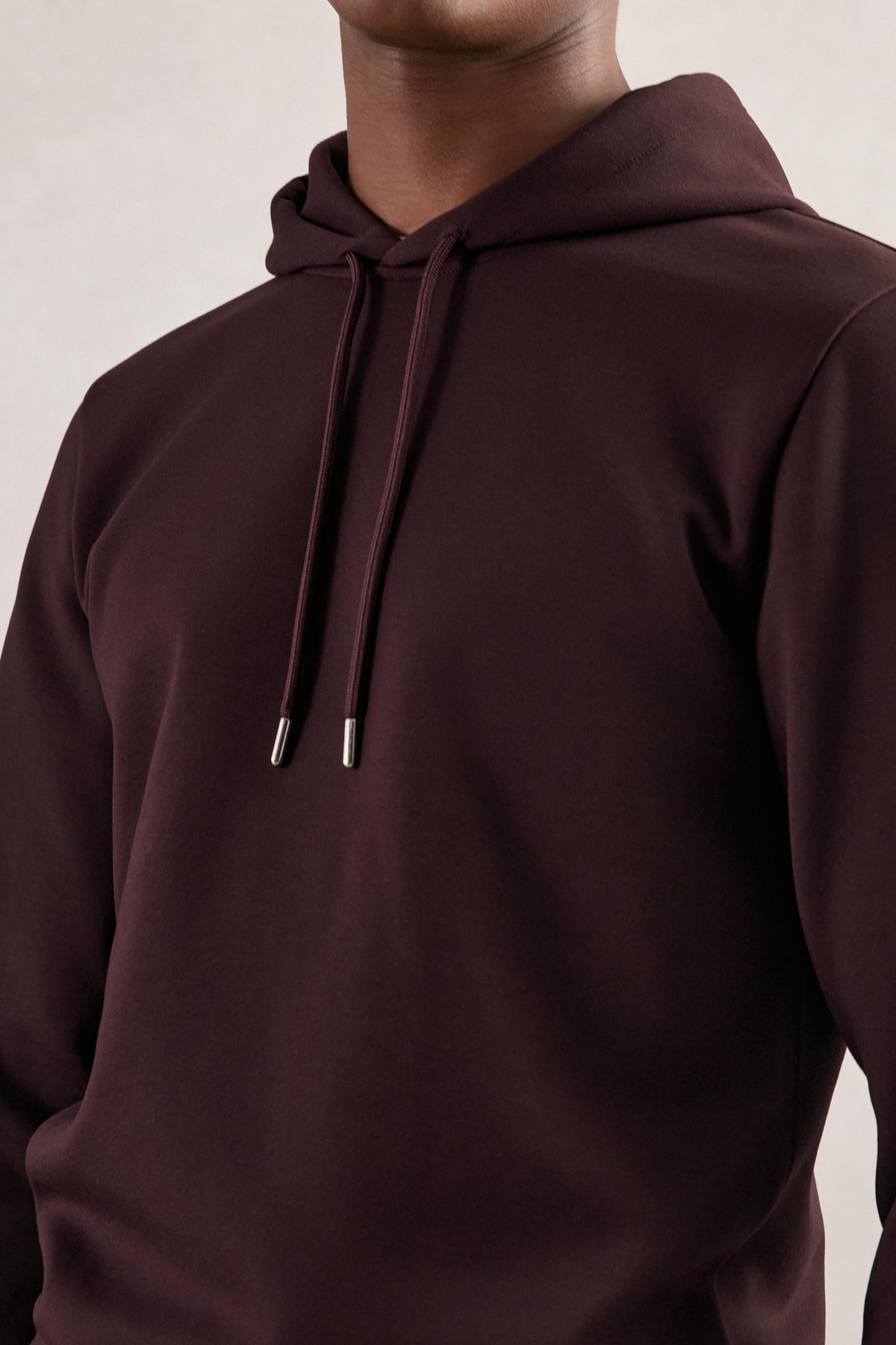 LS INTERLOCK HOODY CHERRY RED 5