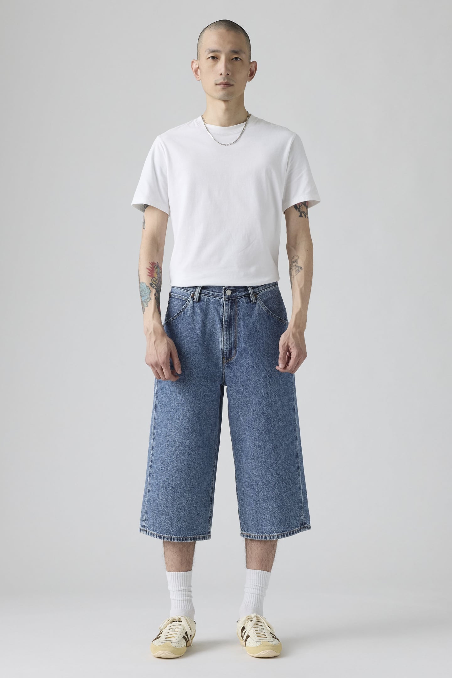 TWISTED BAGGY CAPRI JEANS 1