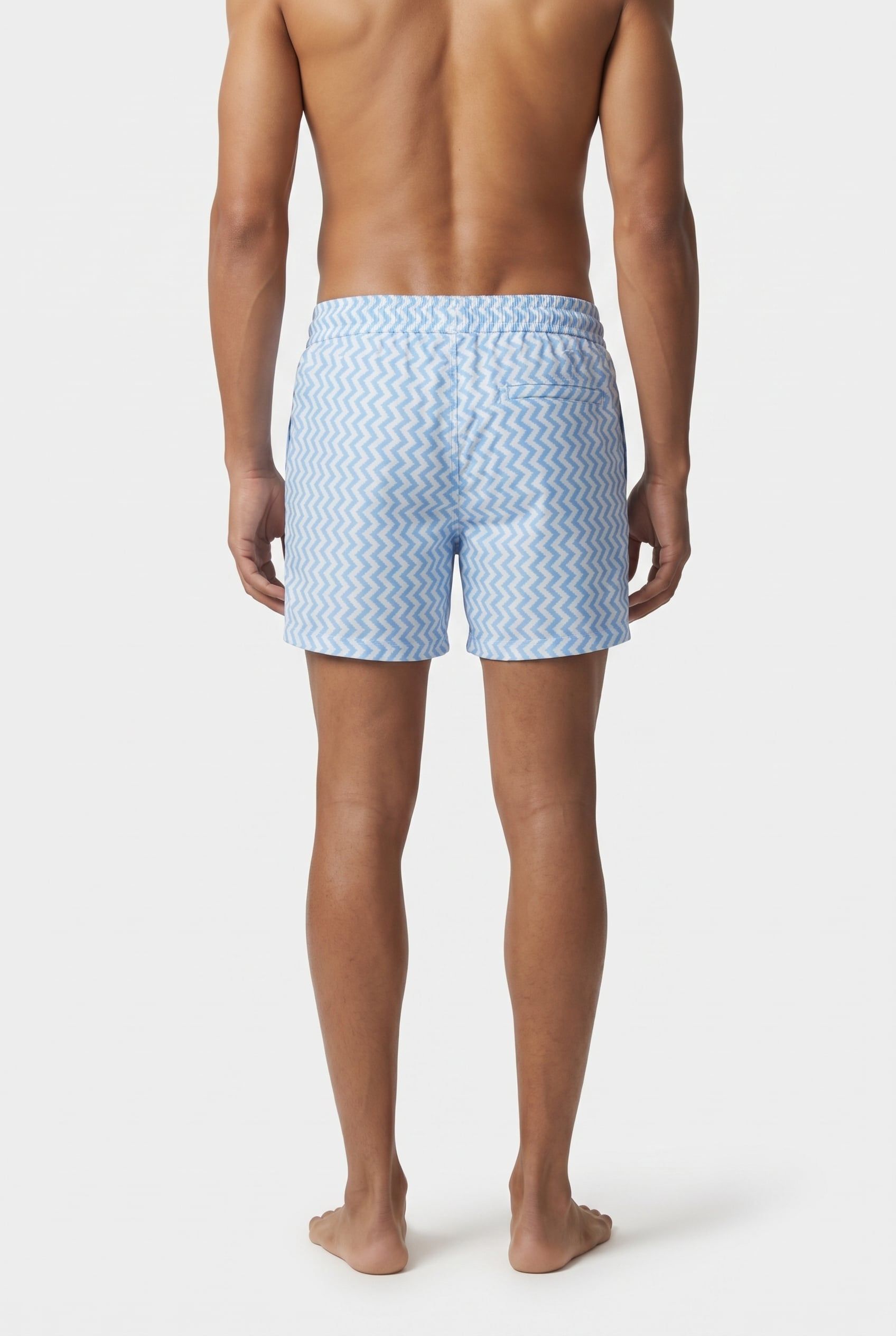 PRINTED SWIM SHORT BLUE 2