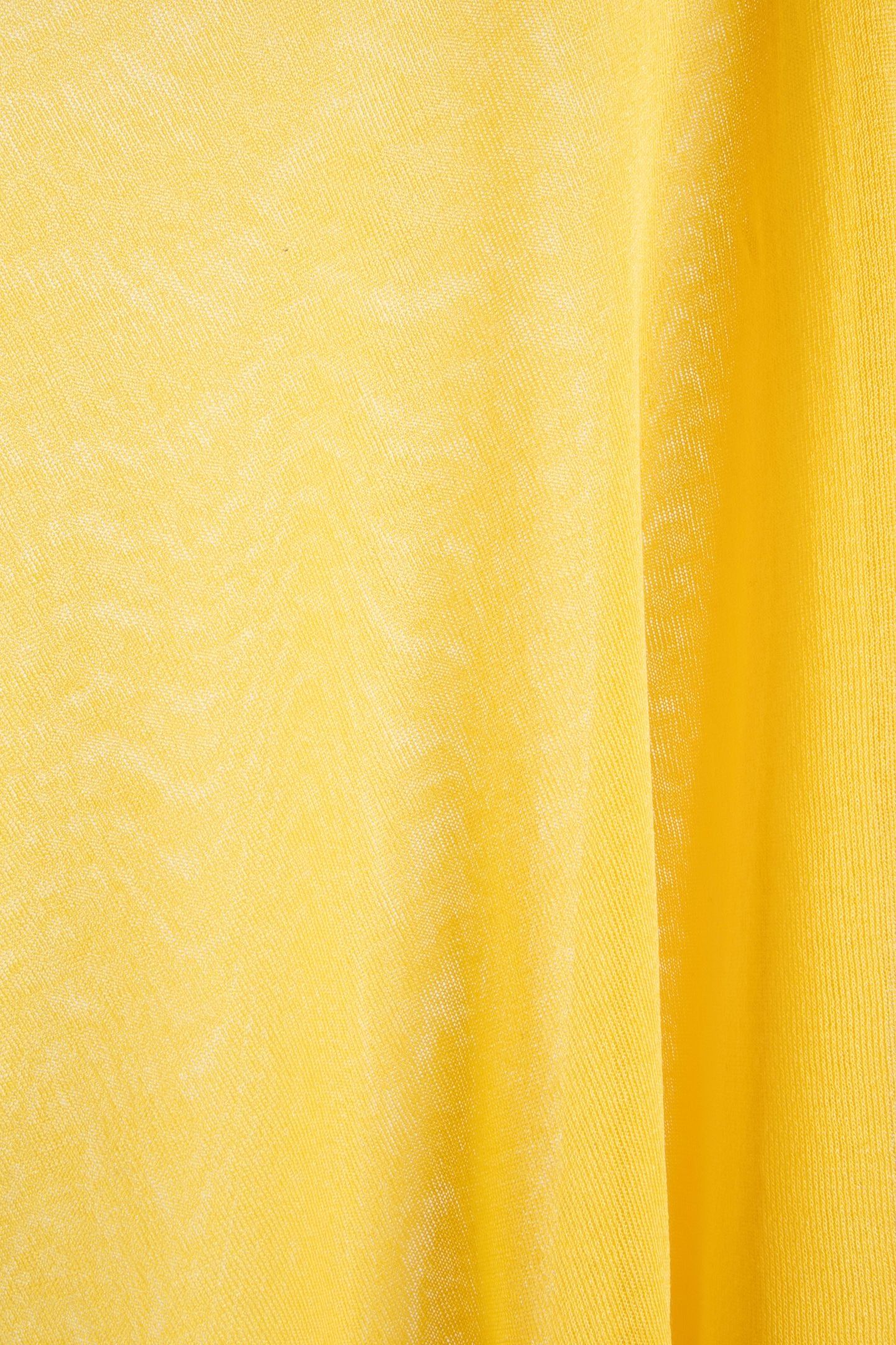 SLEEVELESS TOP REFINED VISCOSE BLEND KNIT YELLOW 4