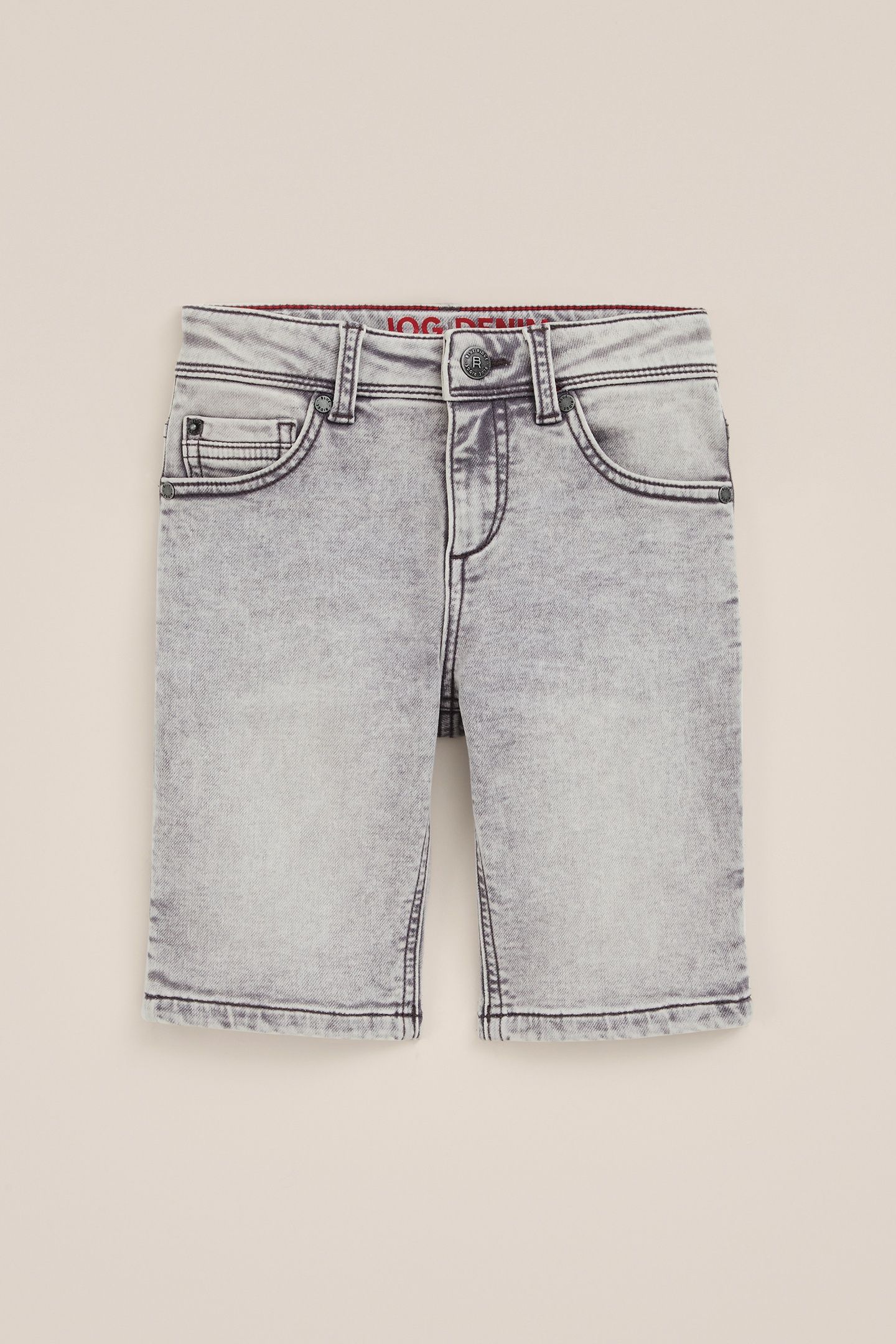 5-POCKET MID WAIST BLENDED LIGHT GREY 2