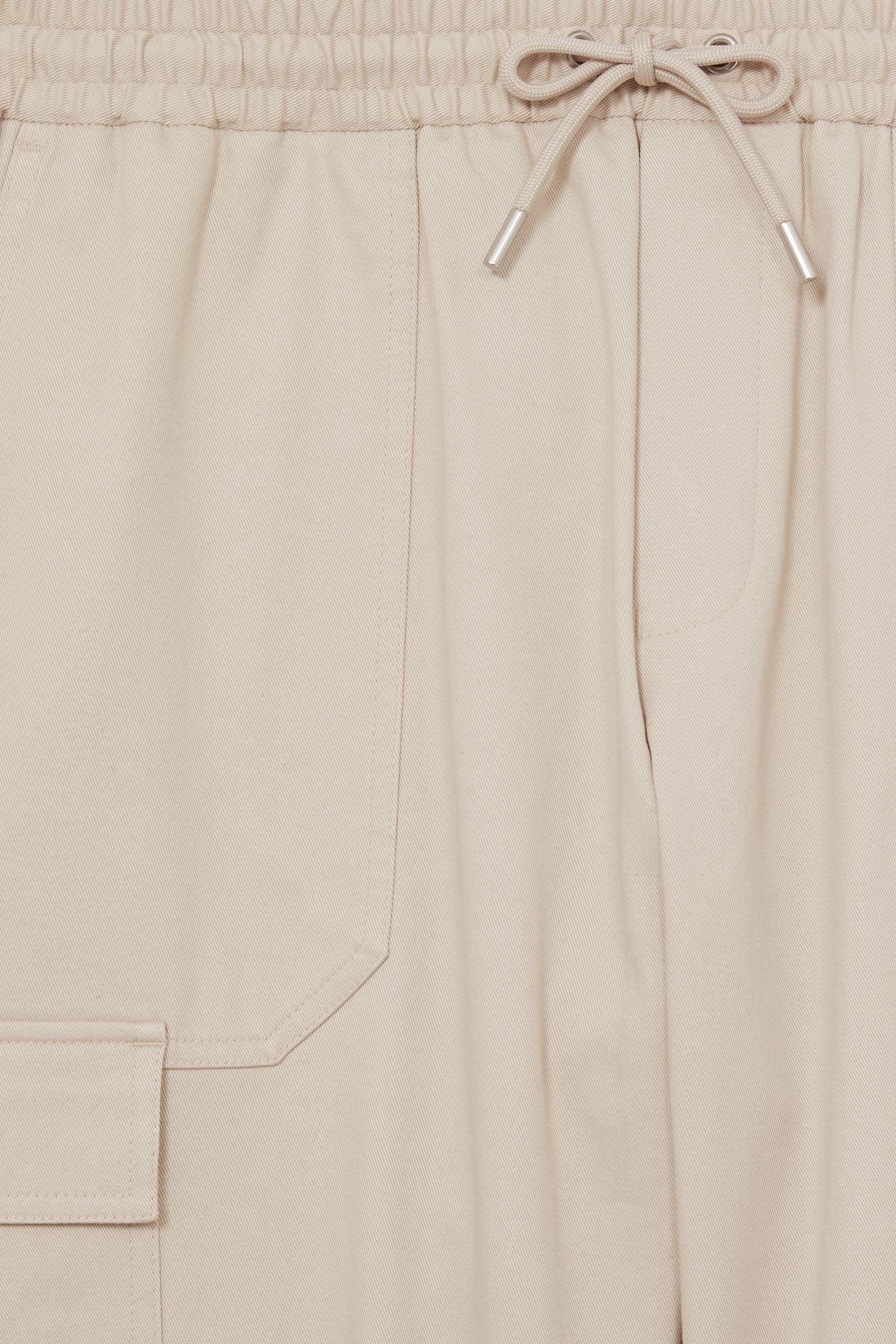 RELAXED DRAWSTRING CARGO CUFFED TROUSER STONE 5
