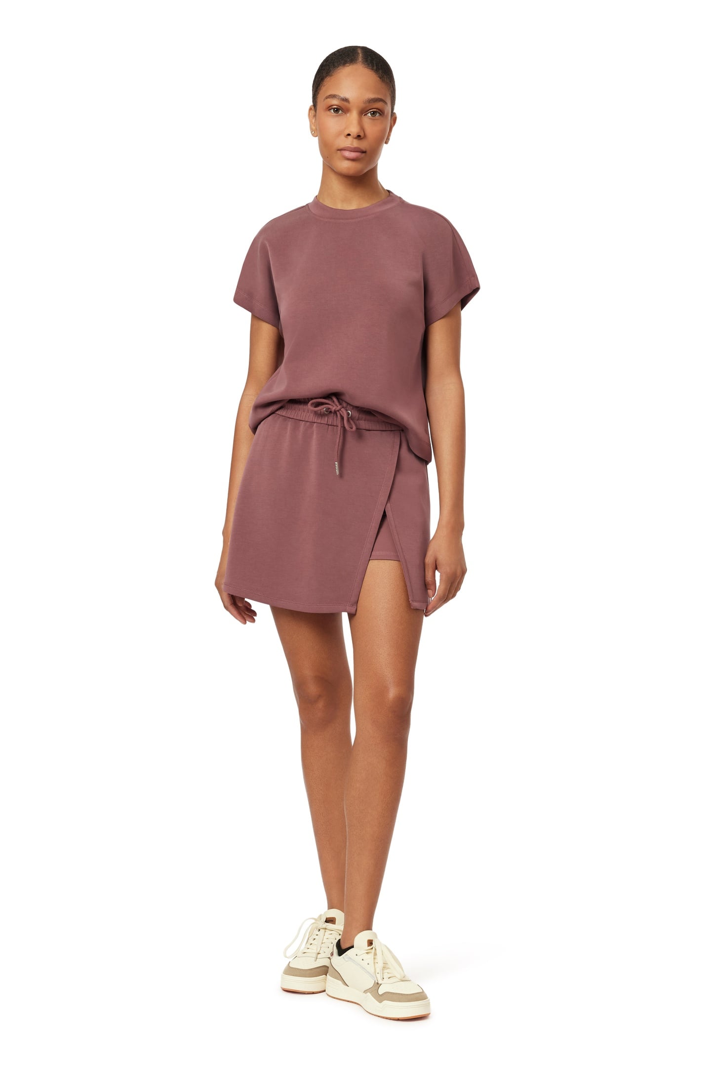 DOLMAN TEE ROSE BROWN 5
