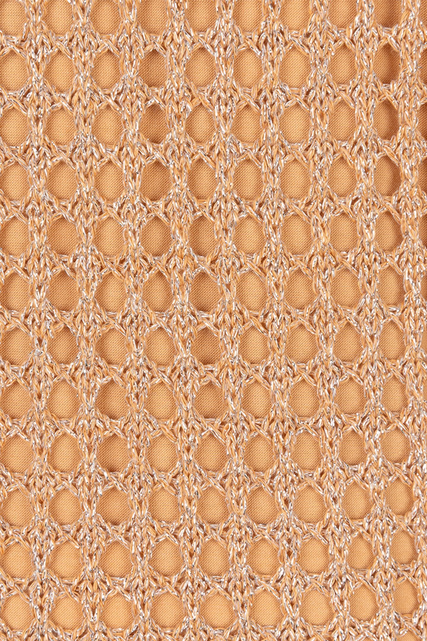 DRESS OPEN KNIT LUREX PRALINE 7