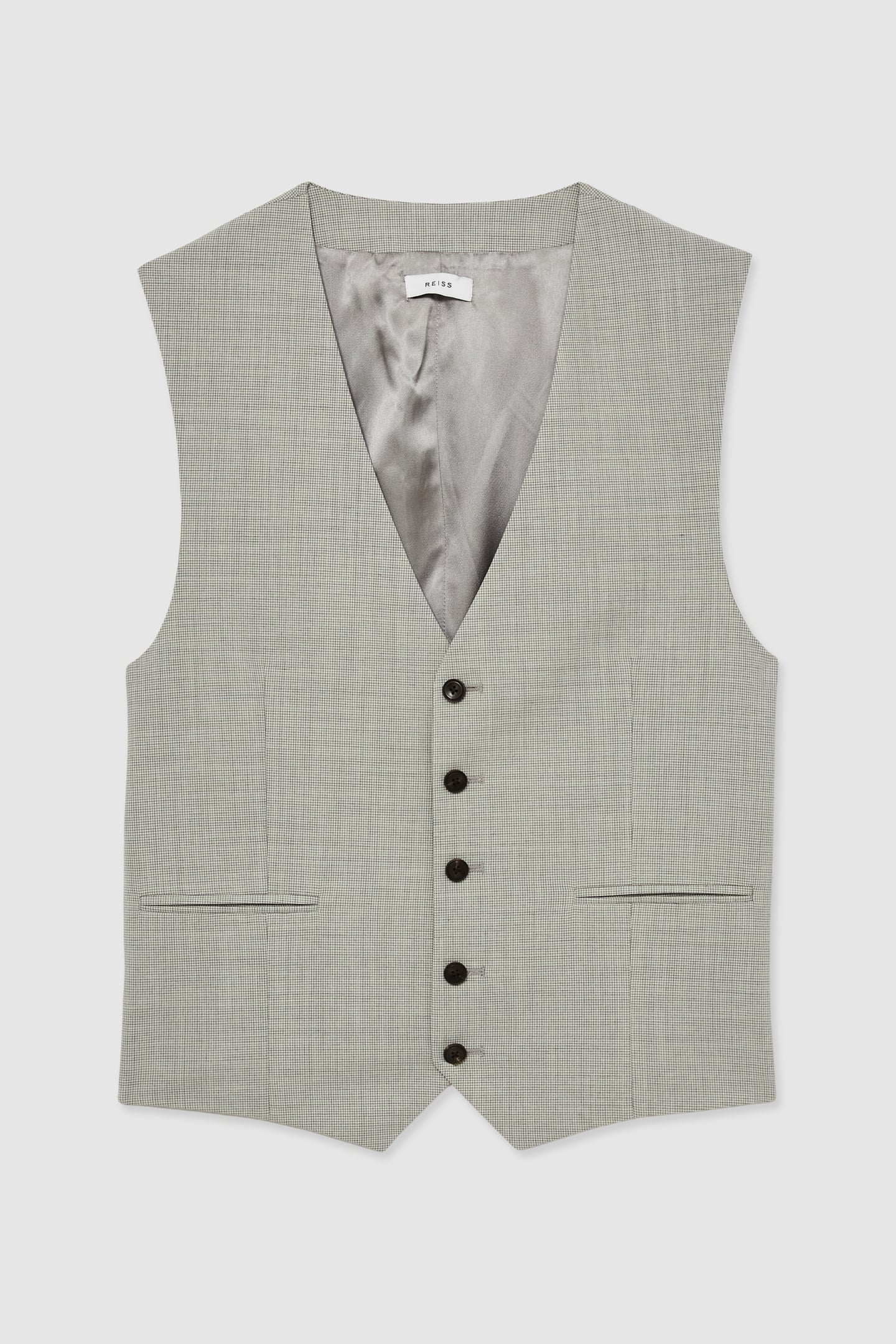 CHECK WAISTCOAT GREY 4