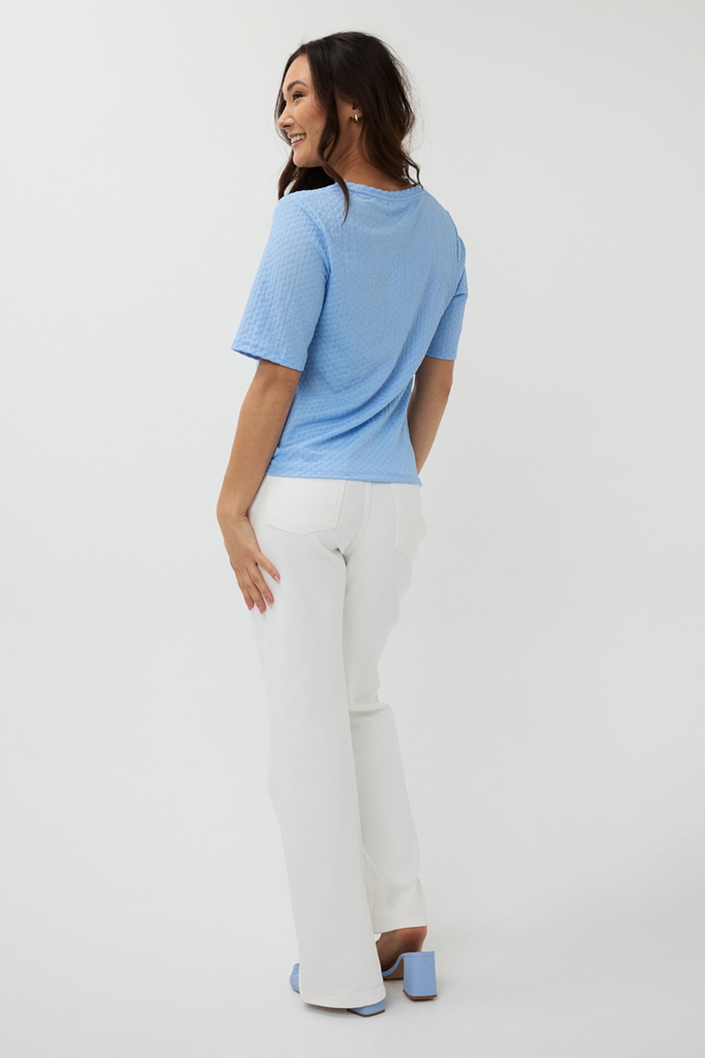 TOP S/SLVE KNOT STRUCTURE SKY BLUE 3