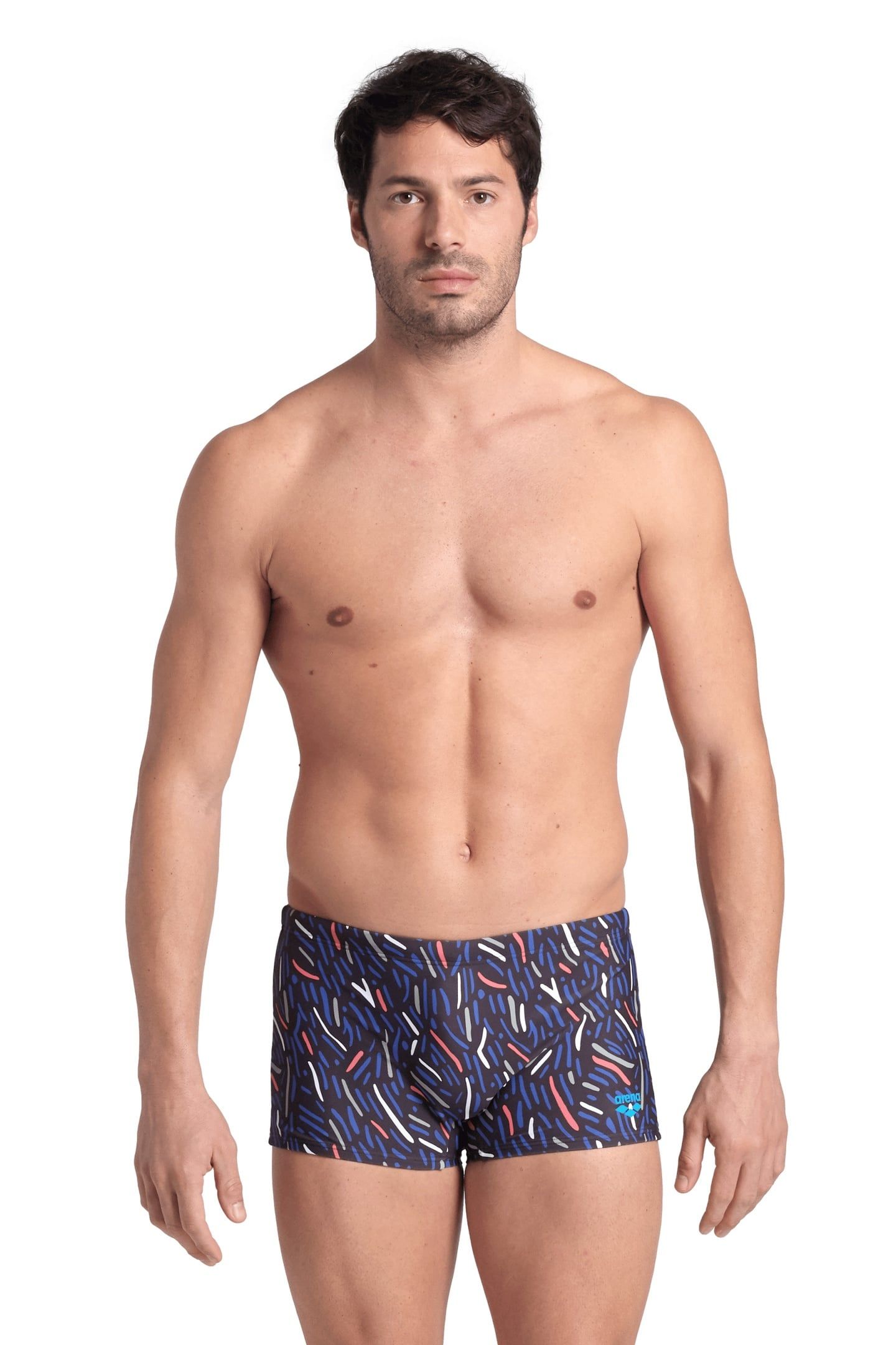 SWIM SHORT ALLOVER SEPIA MULTI 2