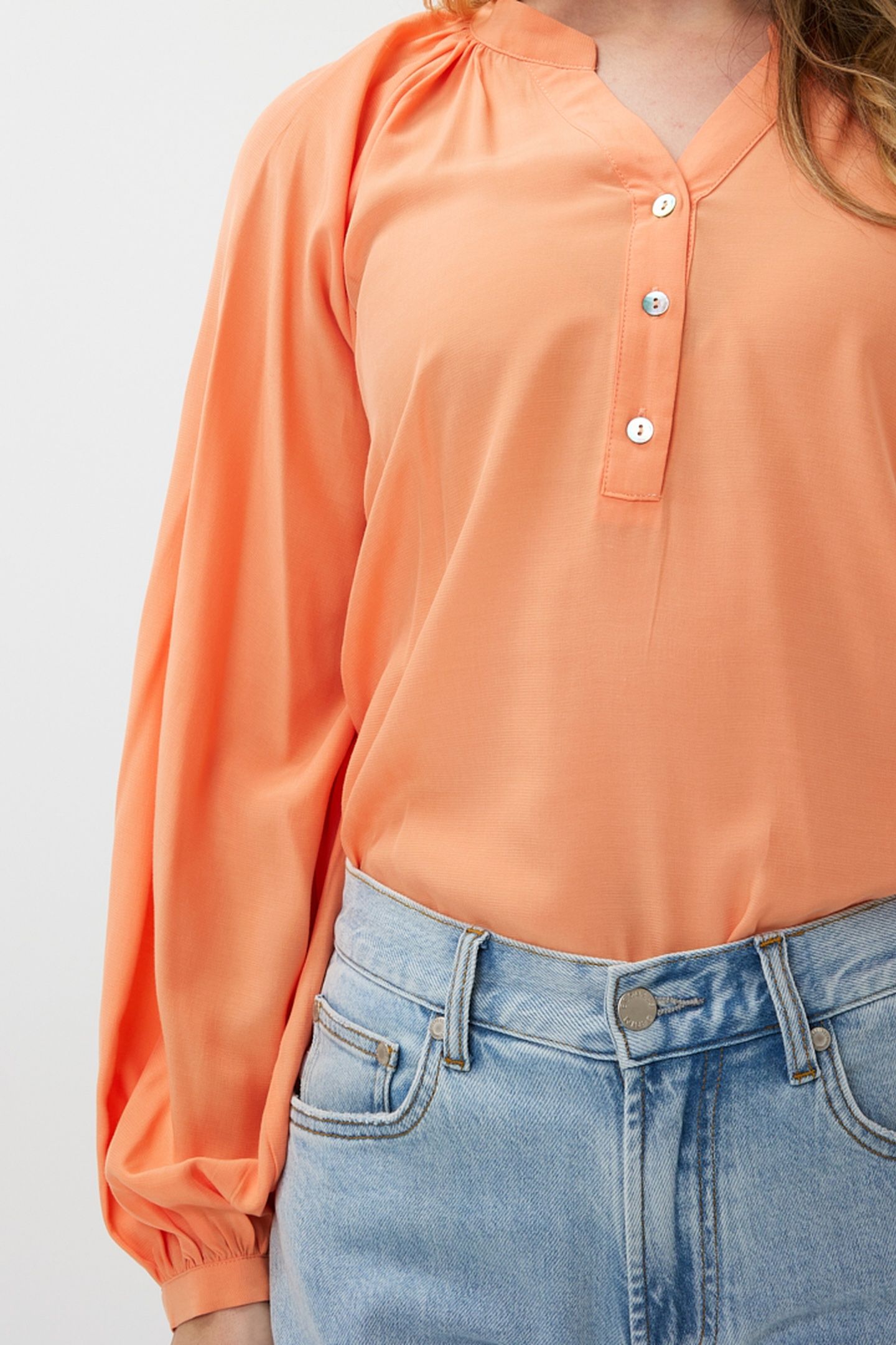 BLOUSE R-NECK RAGLAN APRICOT 7