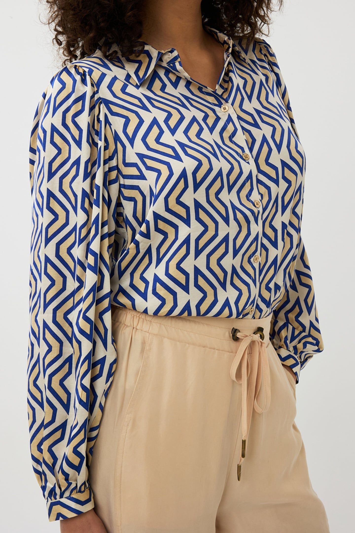 BLOUSE BASIC UTOPIA GRAPHIC PRINT 4