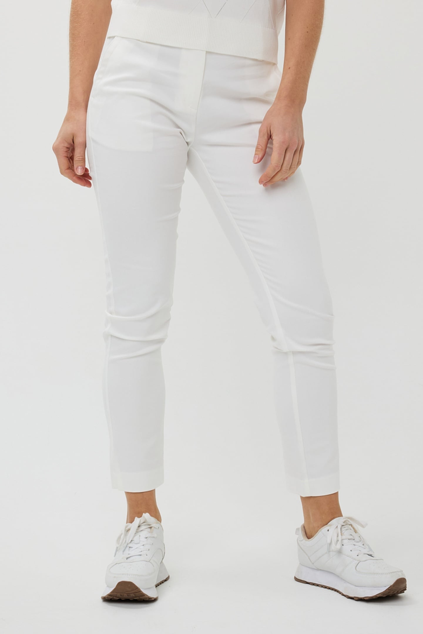 TROUSERS CHINO STRETCH OFF WHITE 3