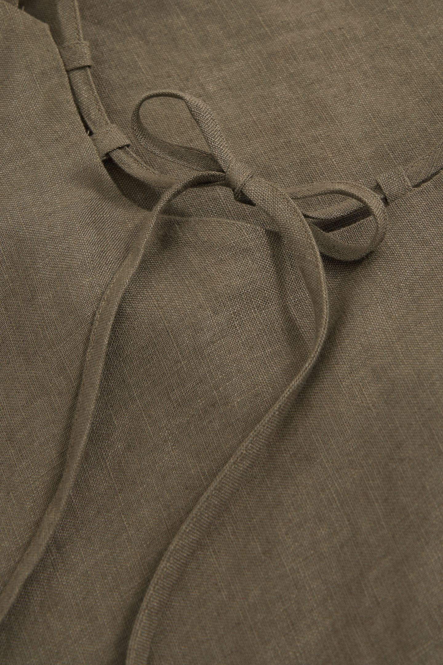 LINEN SLIP DRESS KHAKI 7