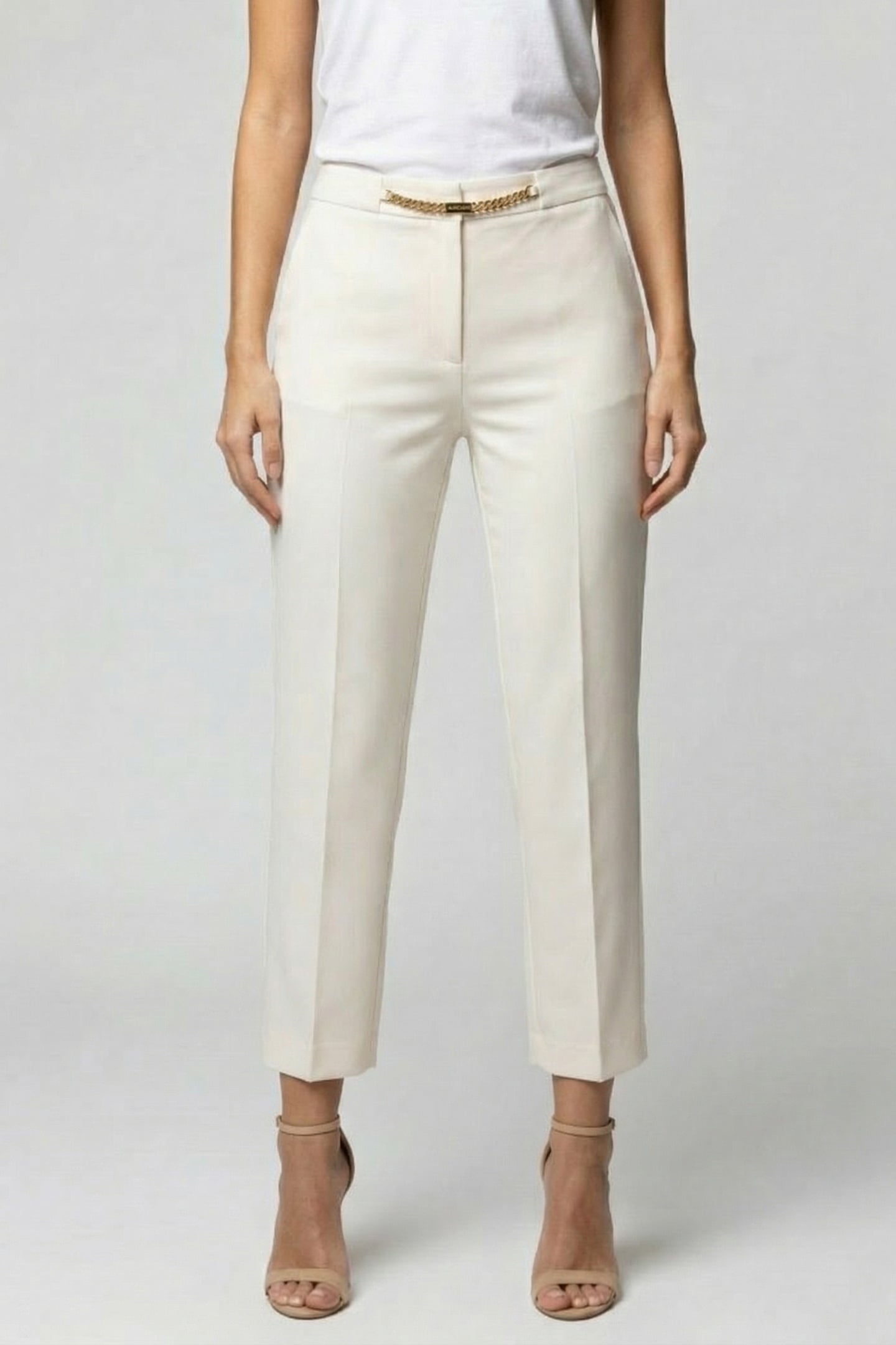 MARCIANO BY GUESS SUNNY CHINO CHAIN PANT WHITE PEAKS 1