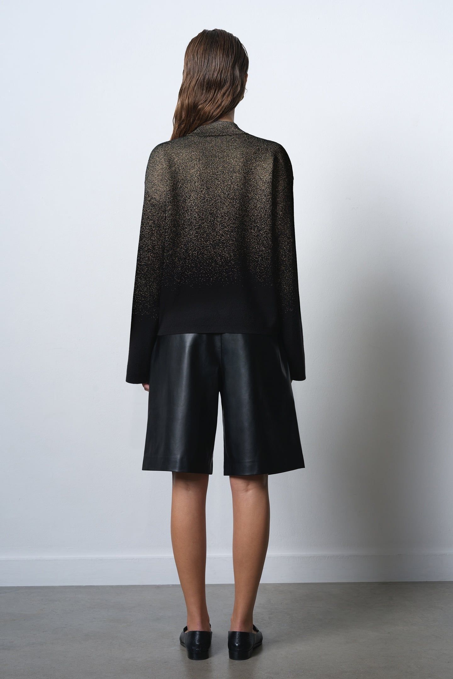 KADY GLITTER OMBRE JUMPER BLACK GOLD 3