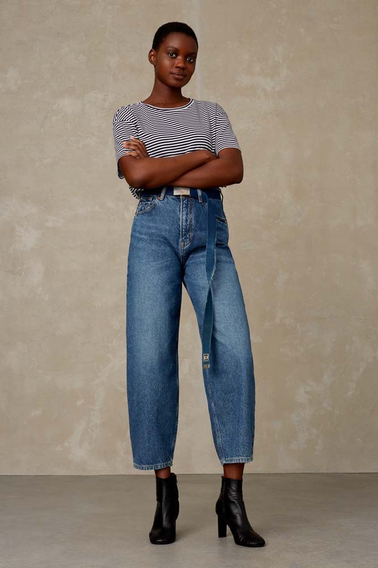 LEILA CROPPED ECO RECYCLED BLUE USED 1