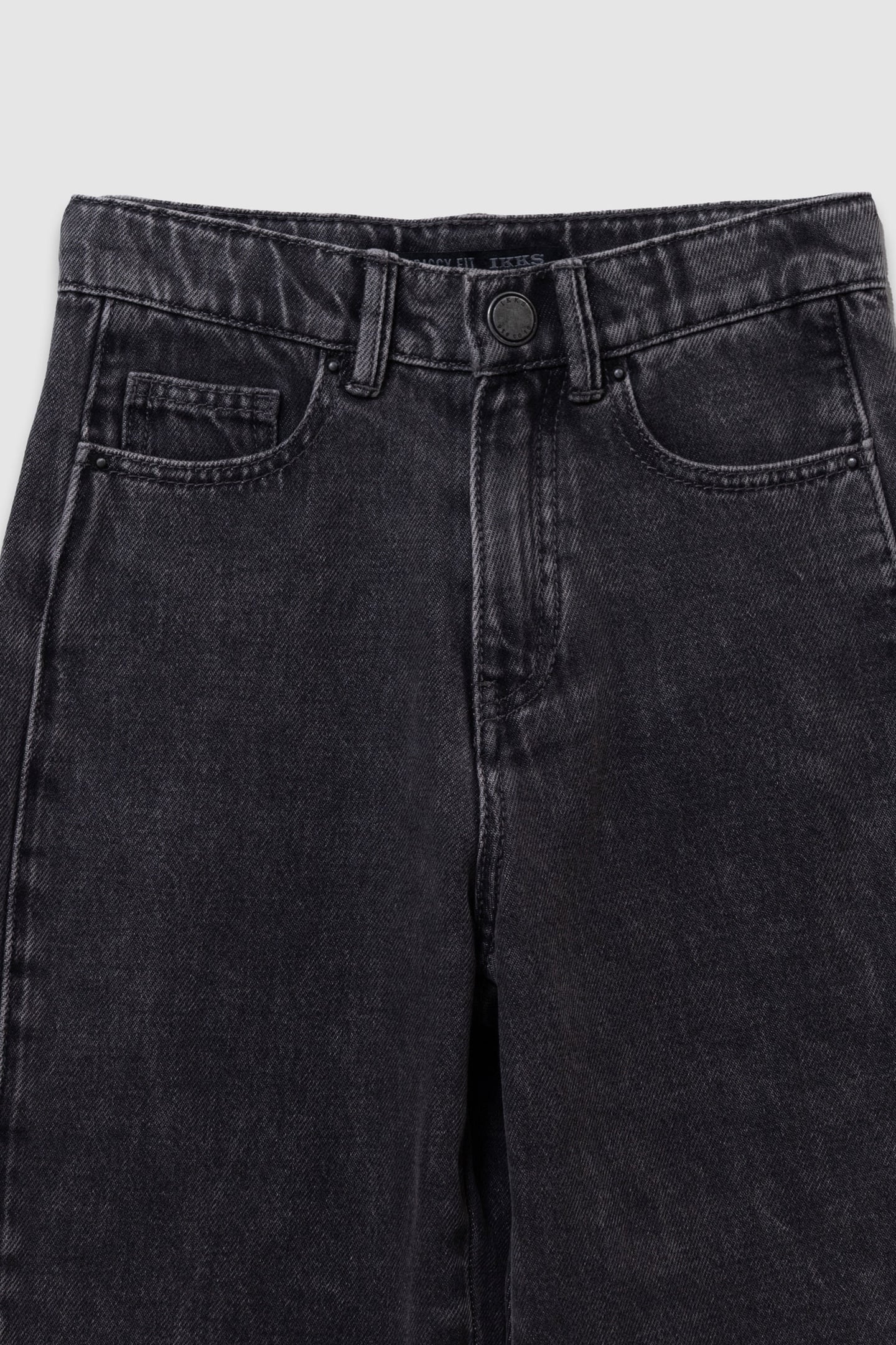 GREY BAGGY JEANS WITH SIDE STRIPES 3