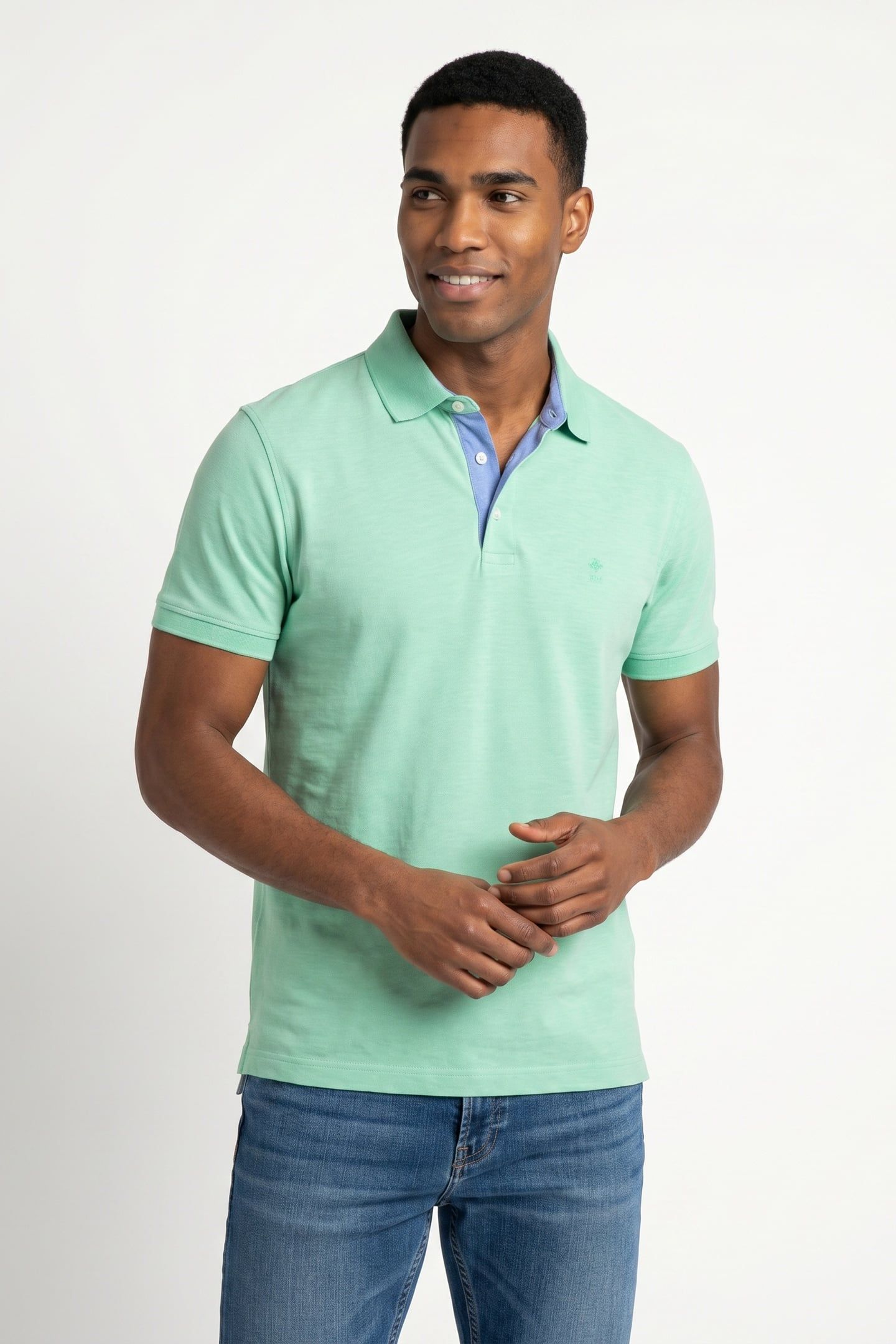 LUX JASPE PIQUE CF SS GREEN 1