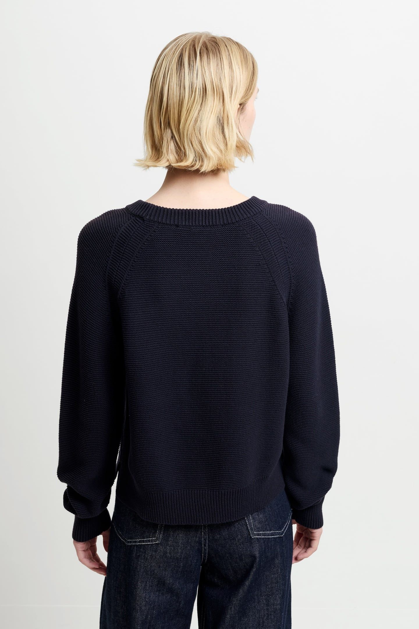 LILLY MOZART CREW NECK JUMPER UTILITY BLUE 3