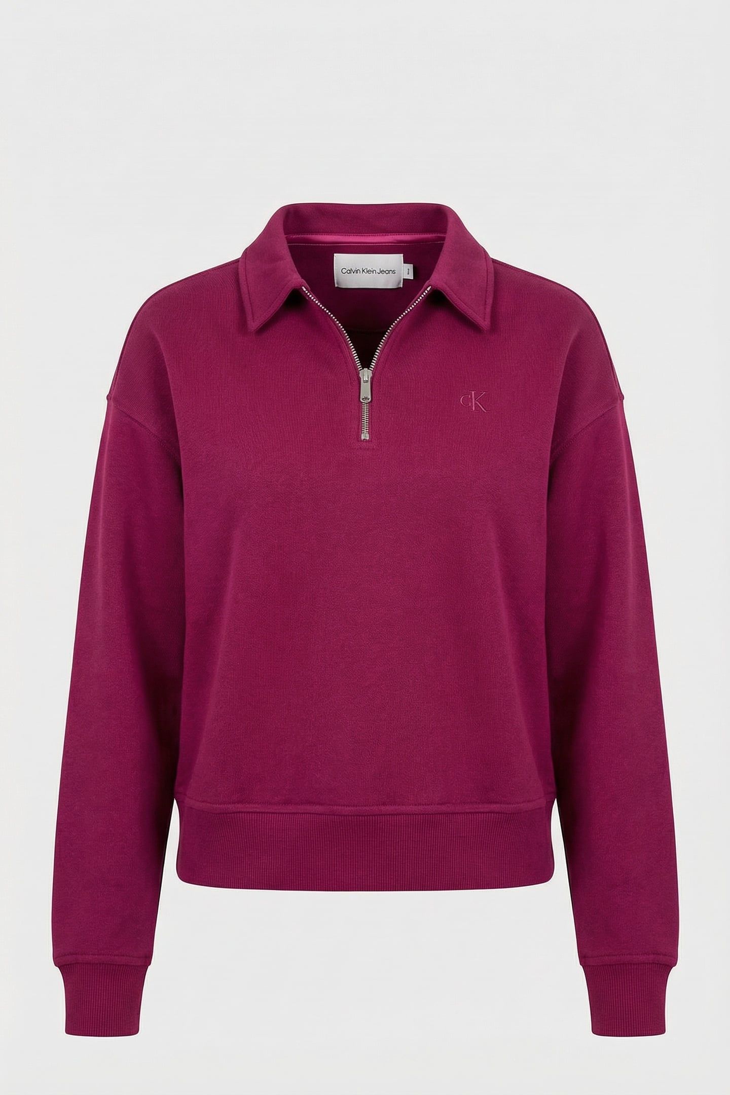 LS ARCHIVE TERRY 1/4 ZIP POLO BERRY GLAZE 3