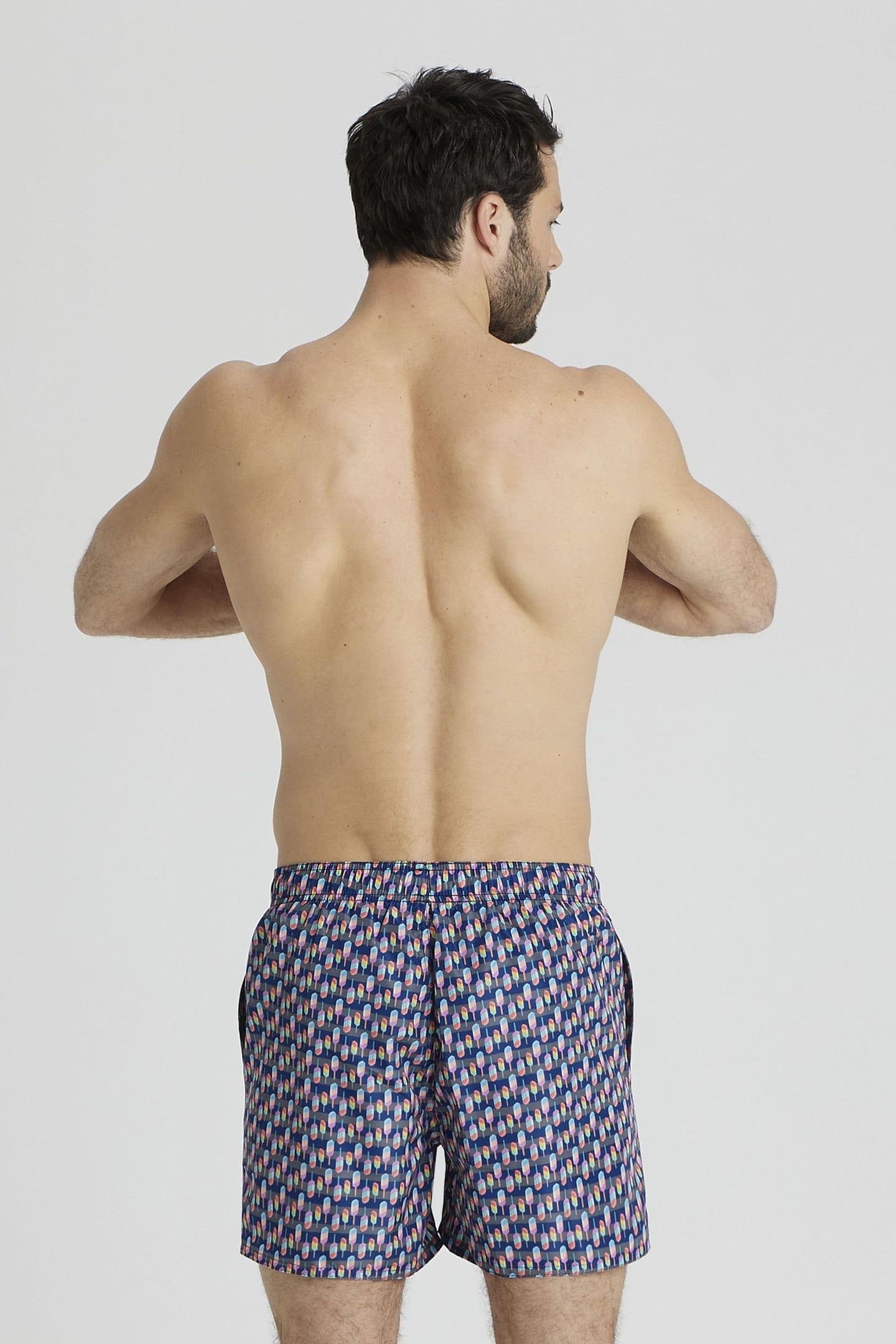 BEACH SHORT ALLOVER ASPHALT MULTI 3