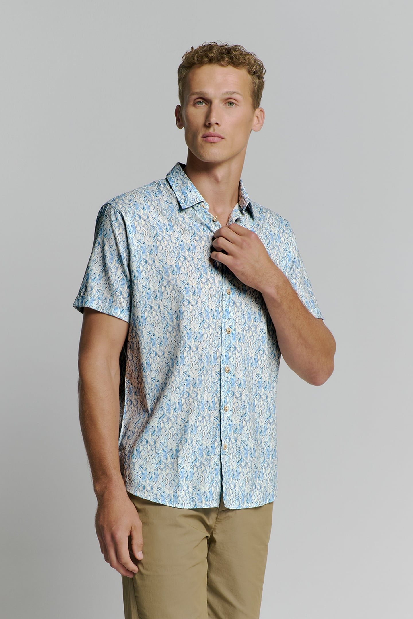 SHIRT SHORT SLEEVE ALLOVER PRINTED CLOUD 1