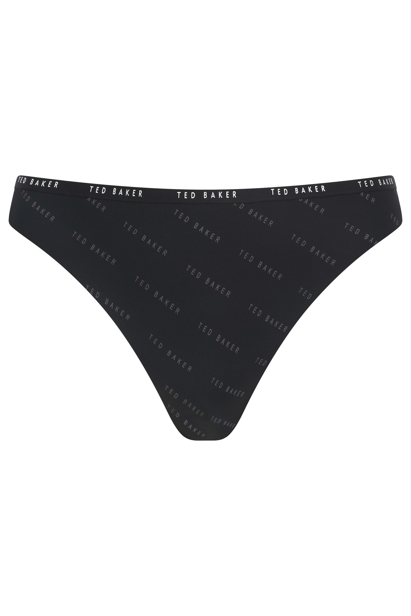 INDIE 3PK EMBOSSED THONG NO SHOW WHITE/BLACK/CREAM 2