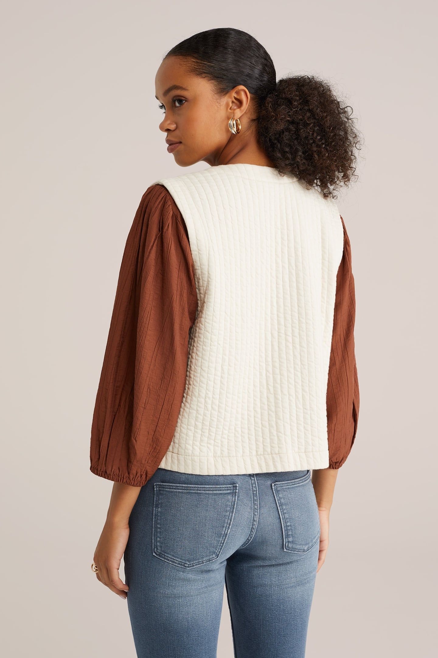 GILET ECRU 3