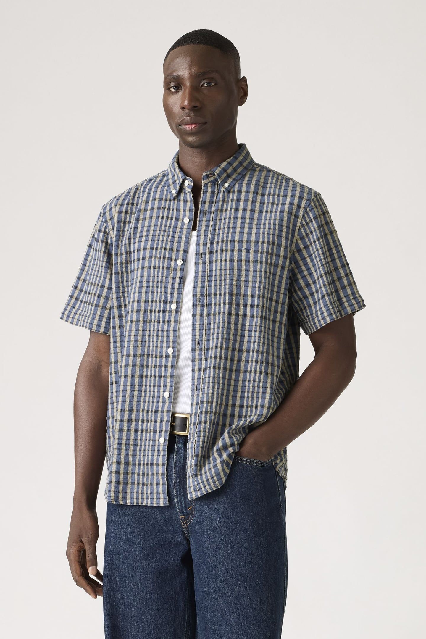 SHORT SLEEVE AUTHENTIC BUTTON-DOWN SHIRT 2