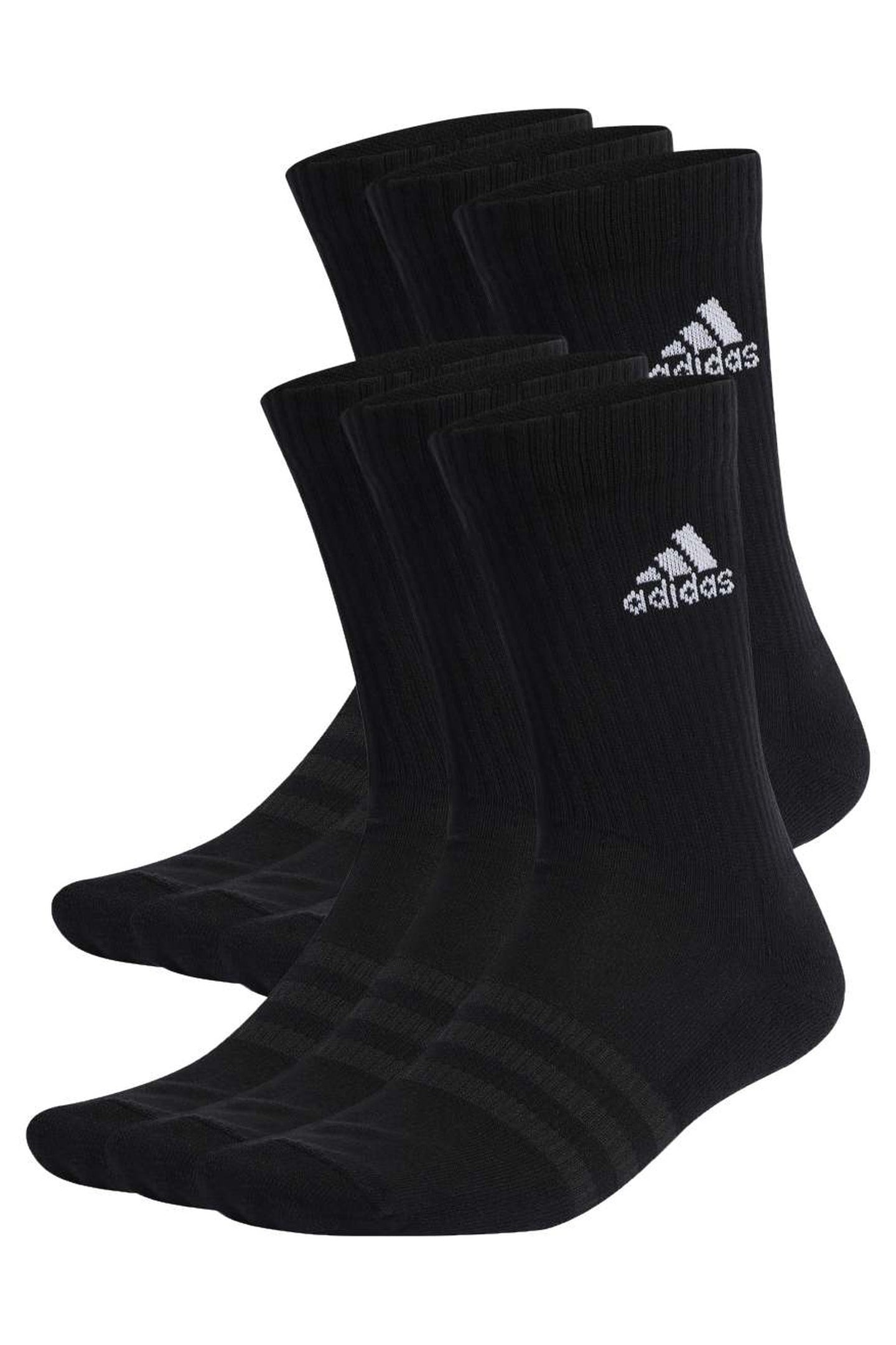 PERFORMANCE CUSHIONED SPORTSWEAR CREW SOCKS 6 PAIRS 1