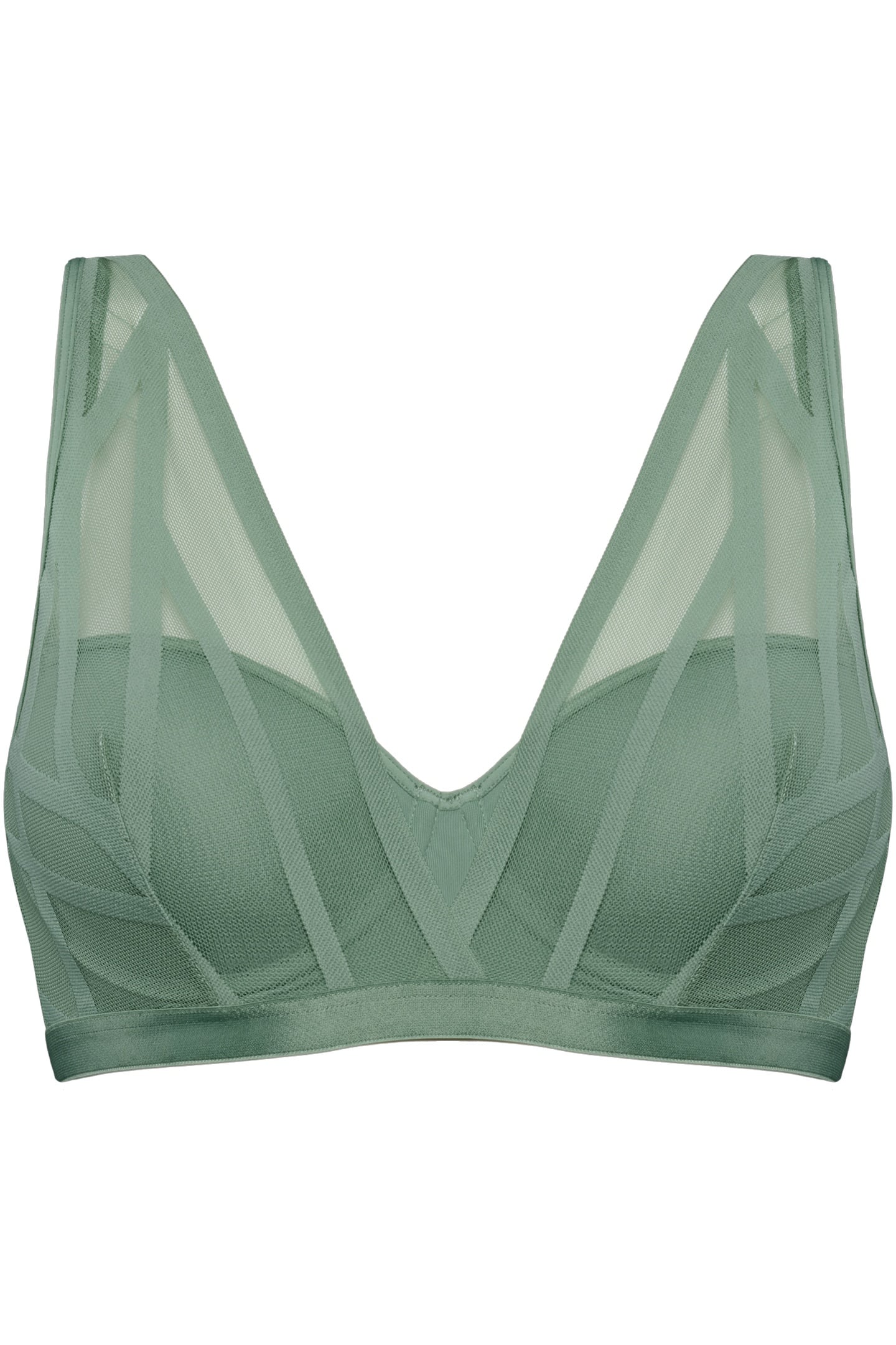 THE ILLUSIONIST BRAPLUNGE BALCONYWIRED PADDED GREEN 3