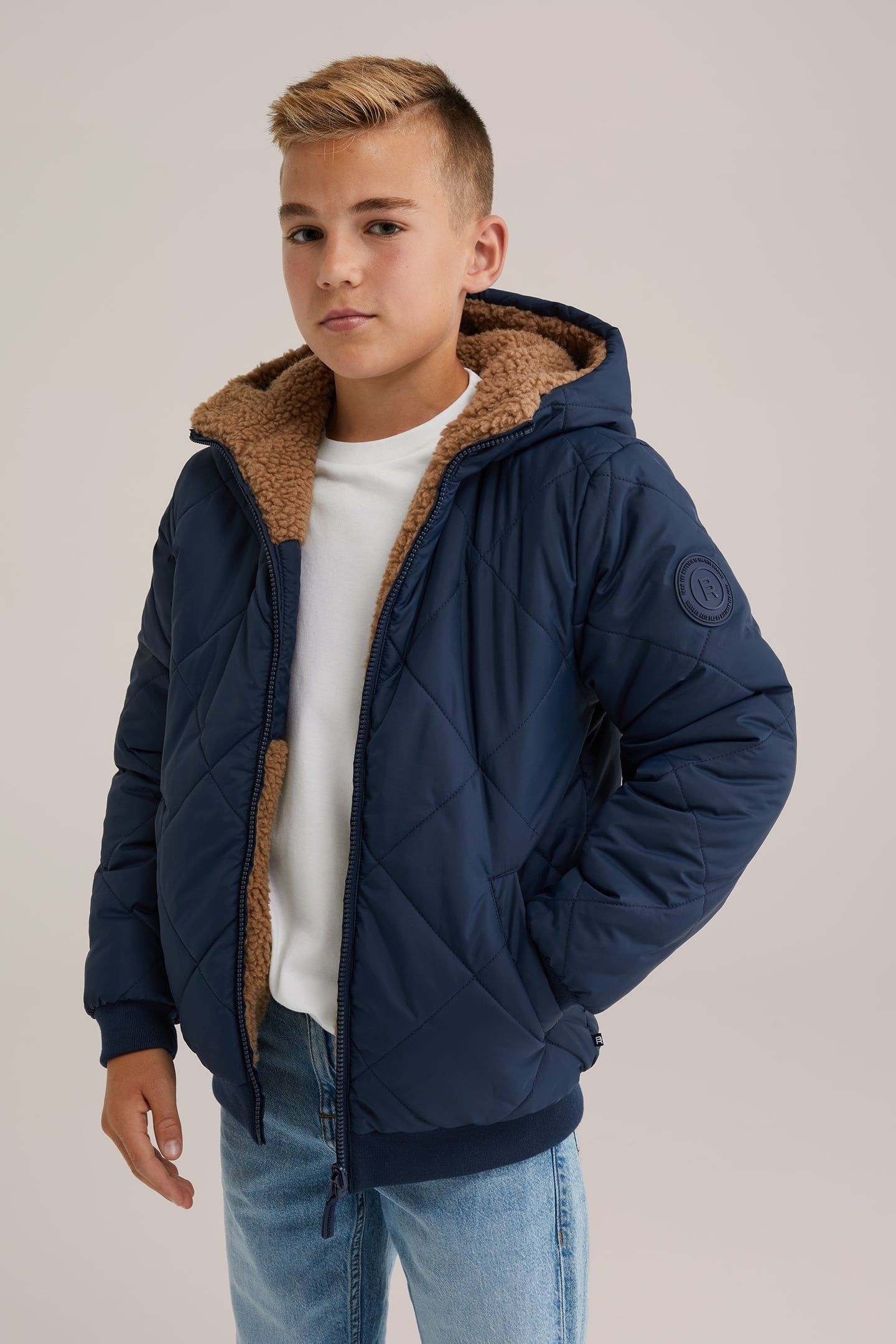 JACKET REVERSIBLE BOMBER NAVY BLUE 3