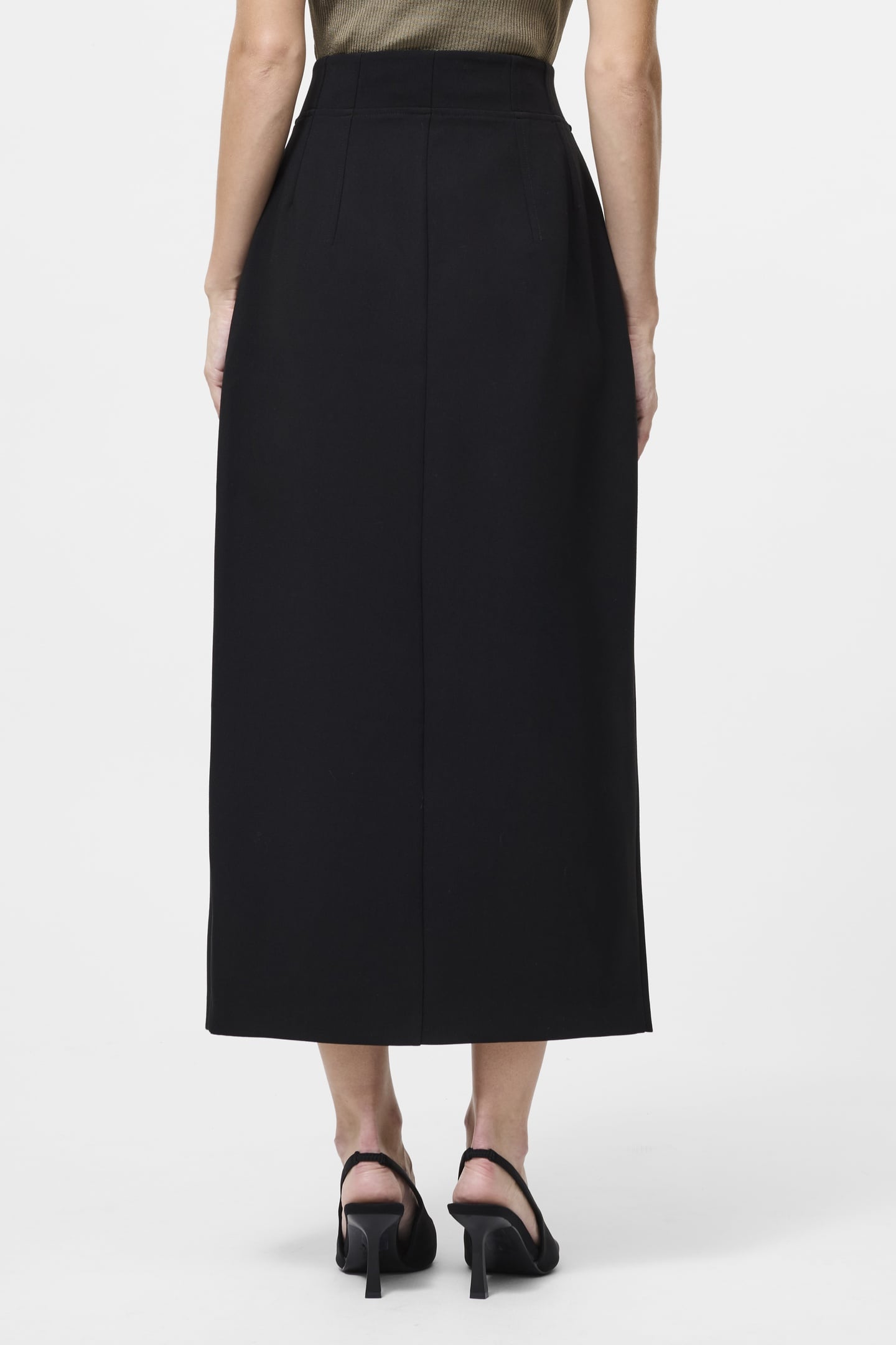 JAIDEN TAILORED LONG SKIRT BLACK 4