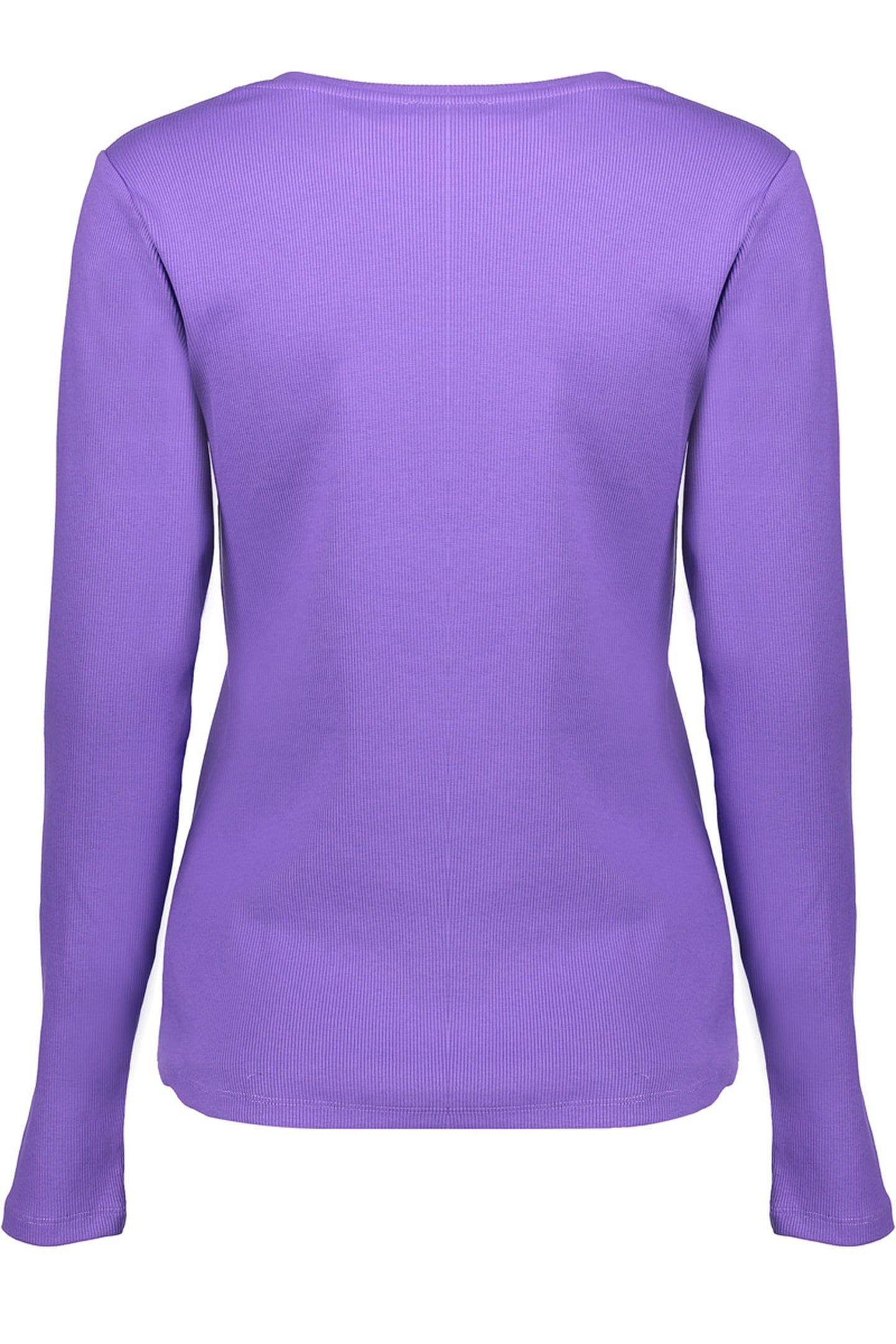 T-SHIRT RIB ROUND NECK PURPLE 2