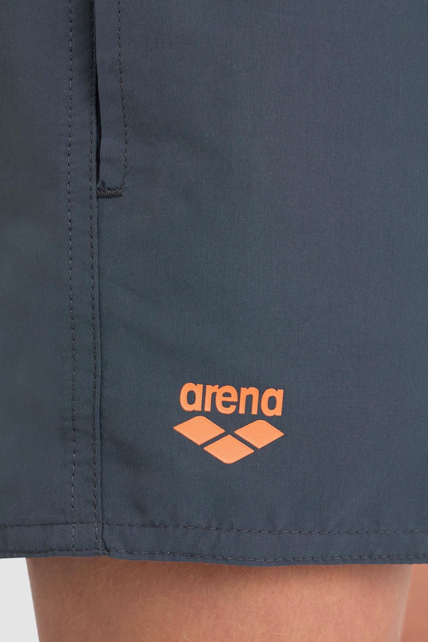 BOYS' BEACH SHORT LOGO R ASPHALT-NESPOLA 5