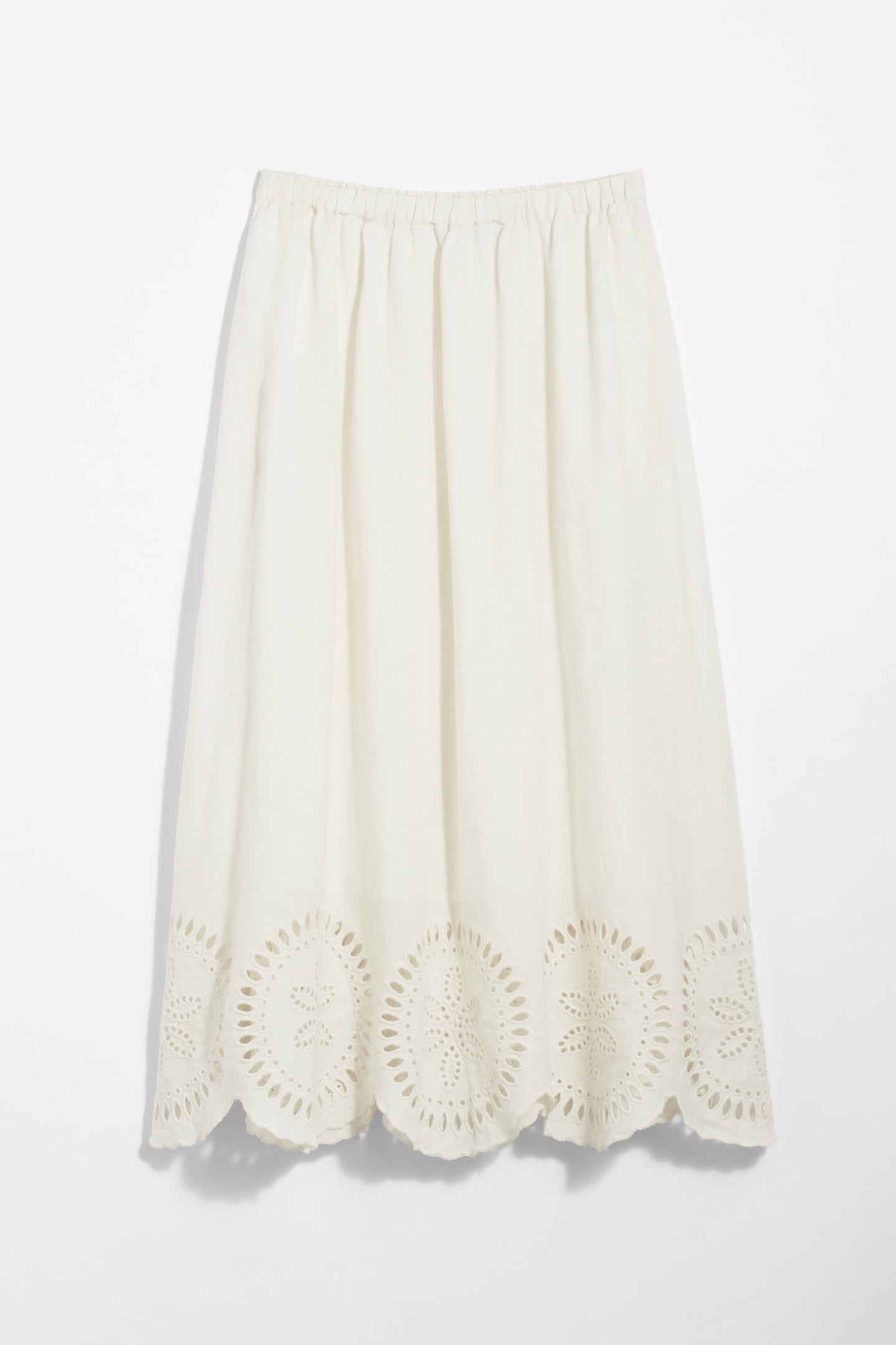 ESTELLA LINEN SKIRT SPEED WHITE 3