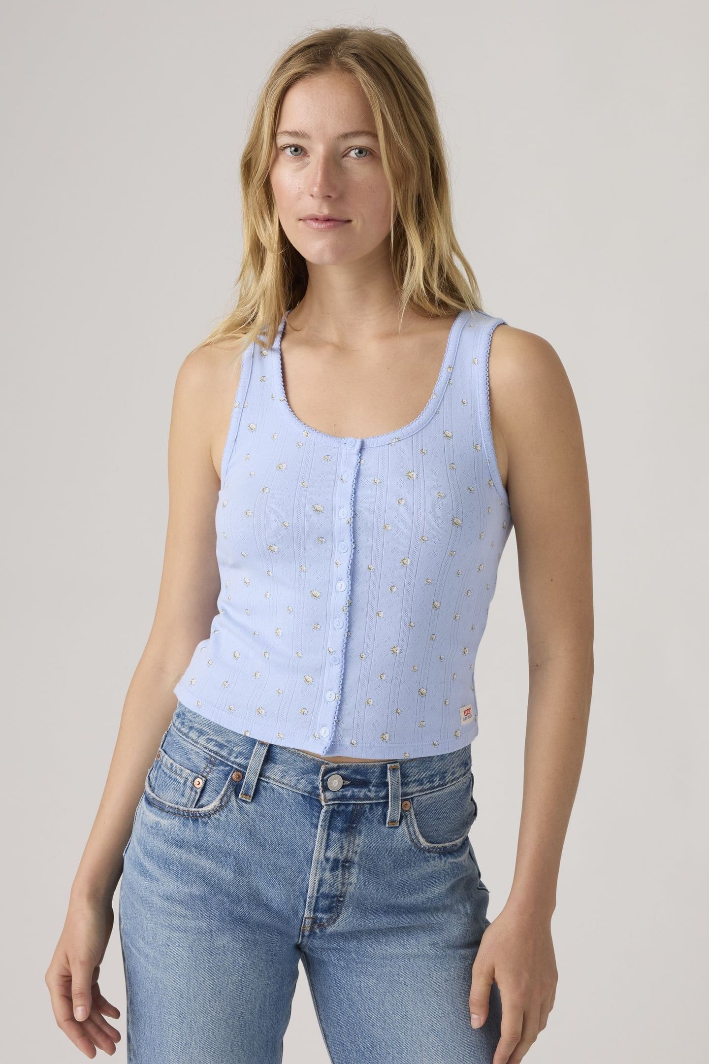 DRY GOODS POINTELLE TANK TOP 2