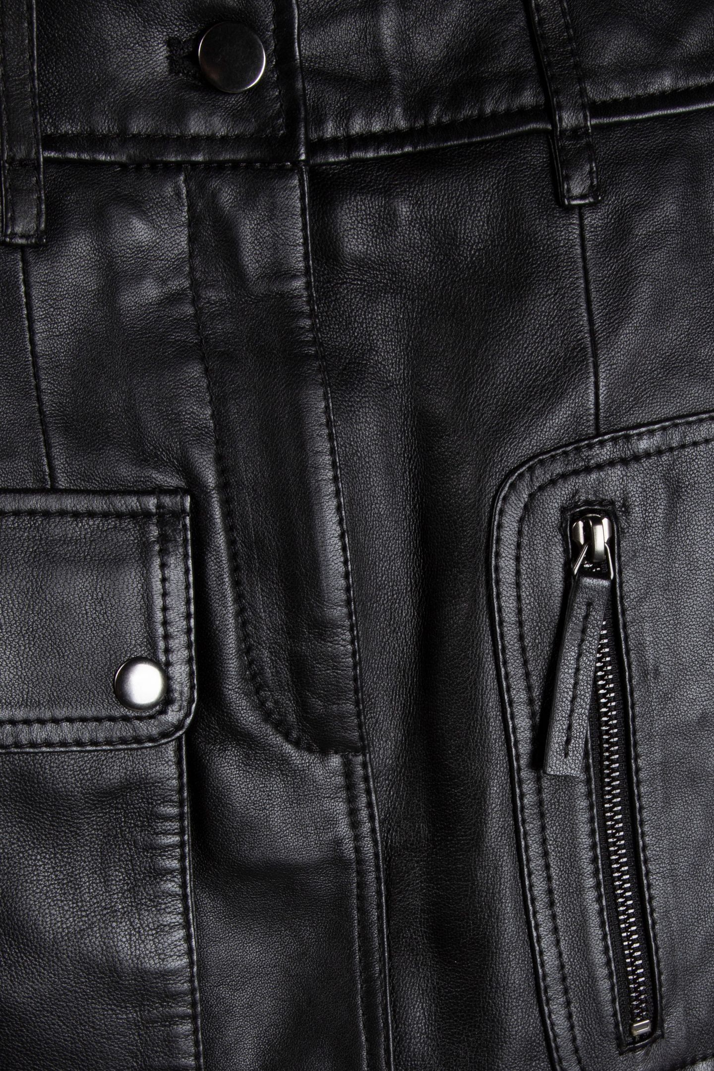 NOOMI LEATHER SKIRT BLACK 5