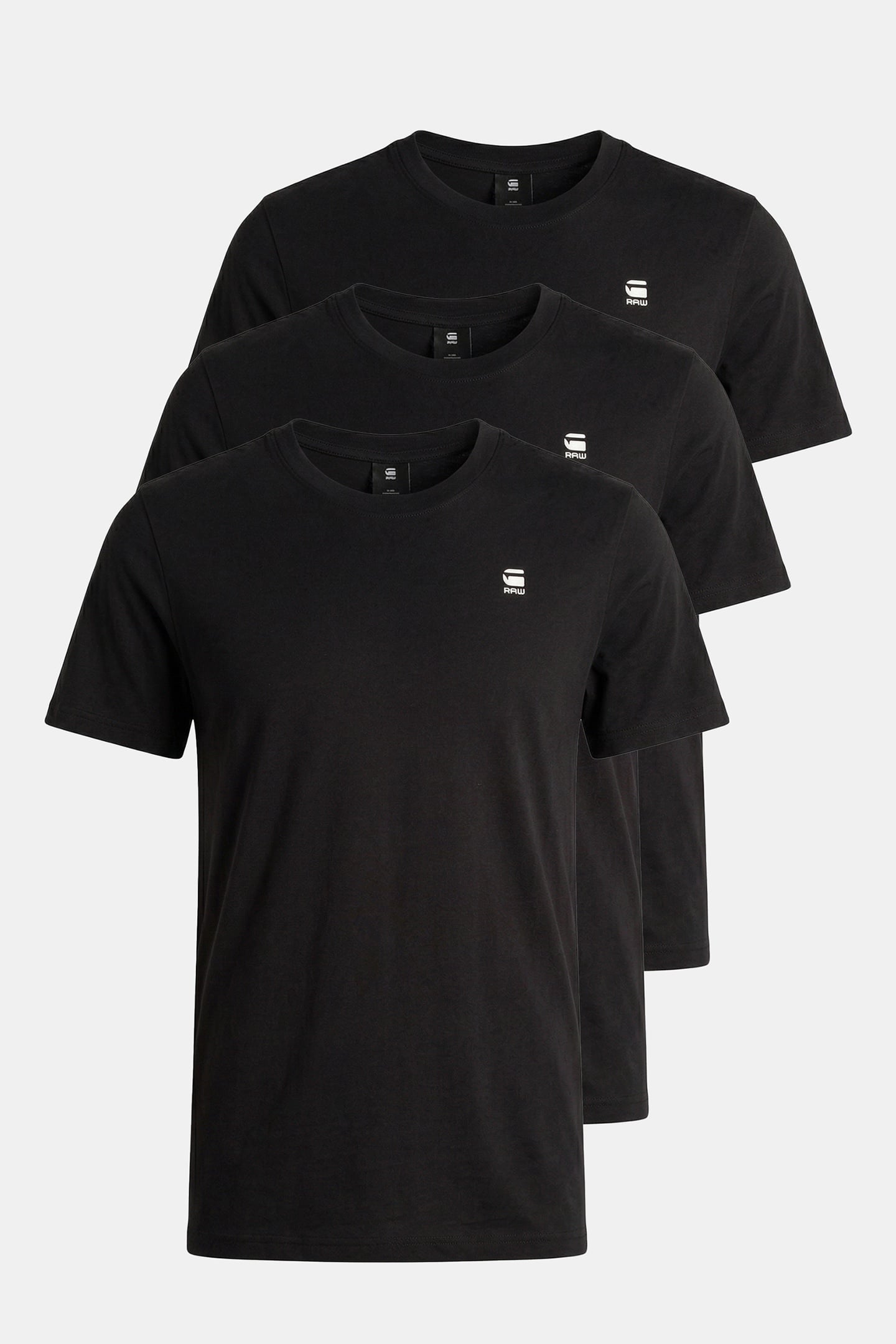 D26733-C627 - GRAW SLIM R T S/S 3-PACK DK BLACK/DK BLACK/DK 4