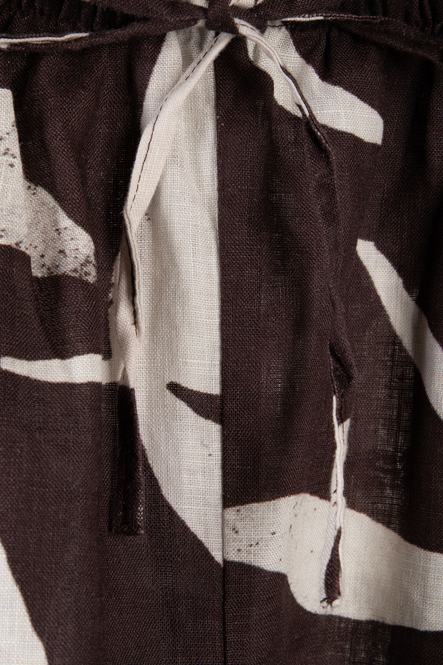NADIA LINEN SHORTS BROWN 5