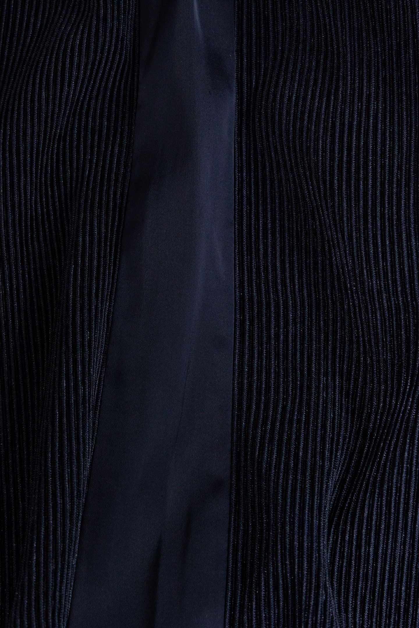PLEATED NAVY WIDE-LEG PANTS 5