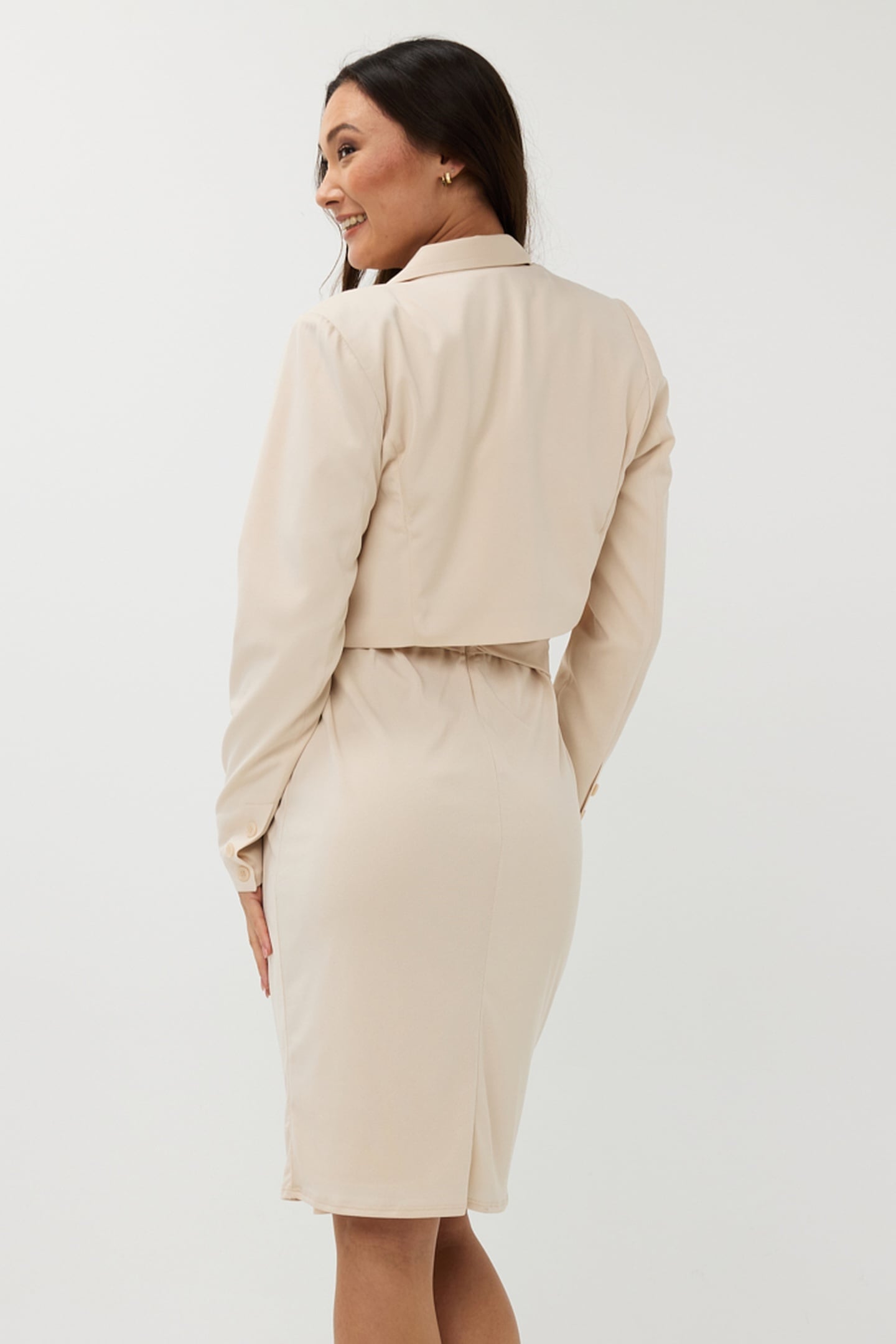 BLAZER CROPPED SAND 3