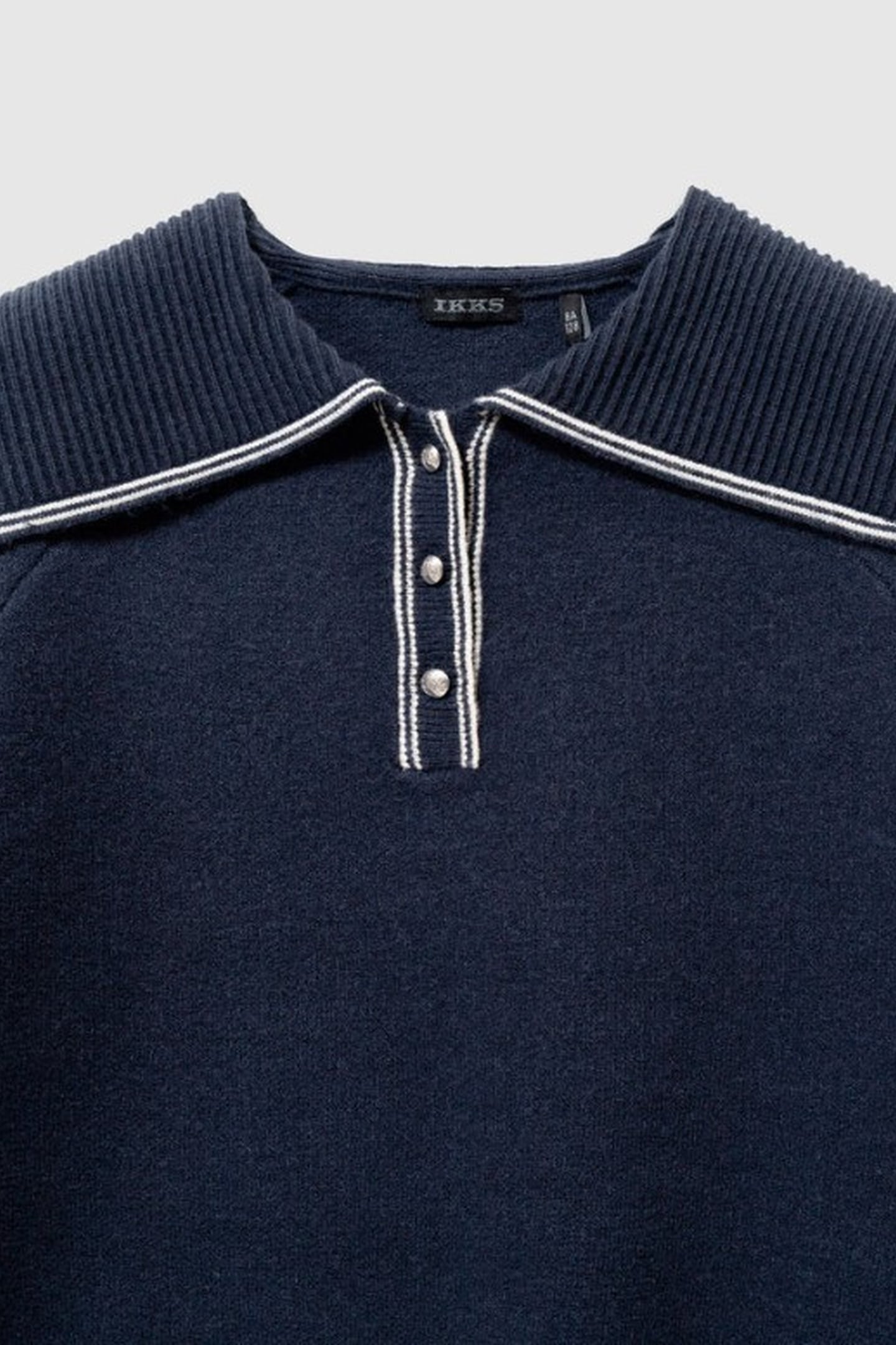 NAVY SWEATER NAVY KNIT COLLAR 4