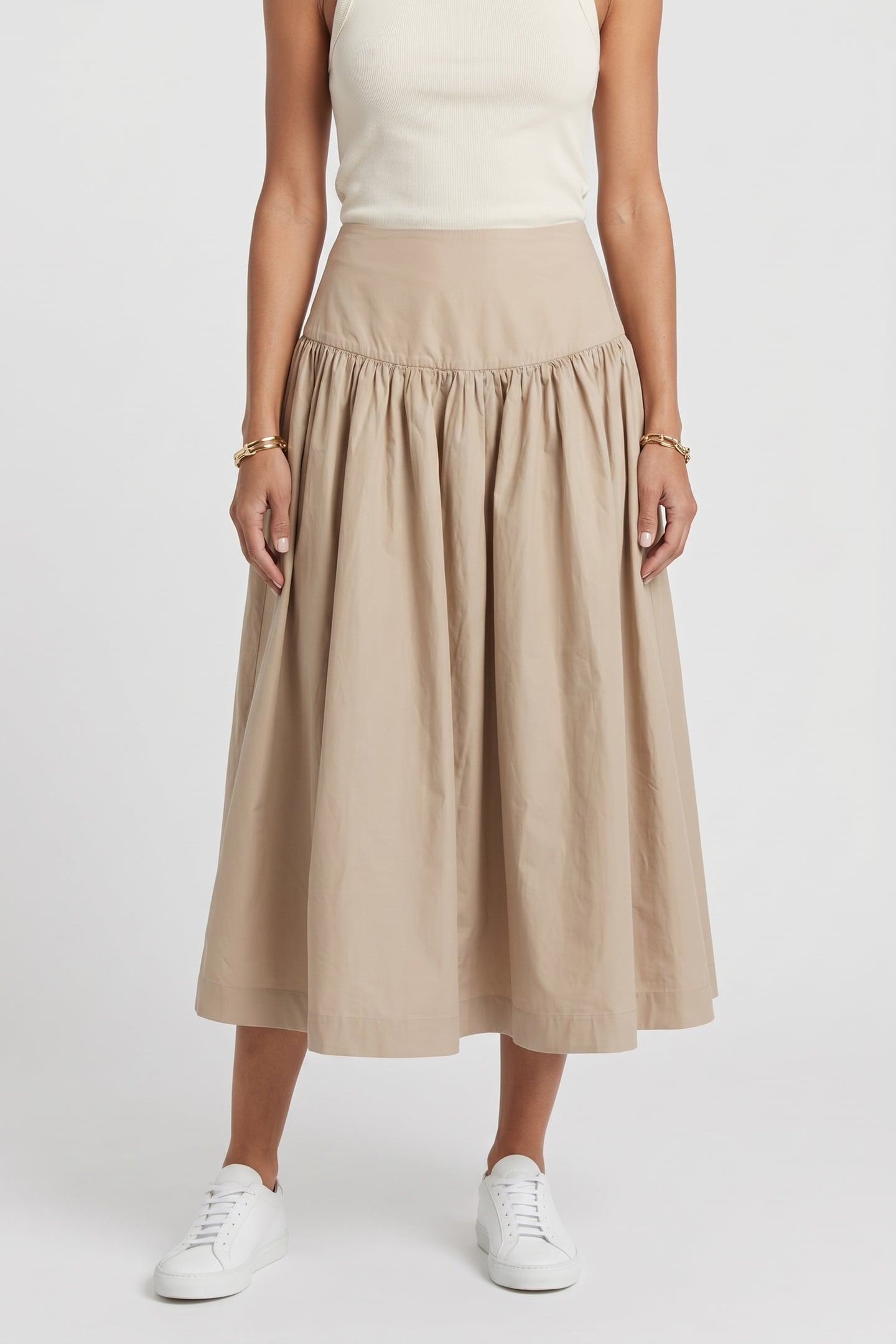 AUDRINA SKIRT BEIGE 1