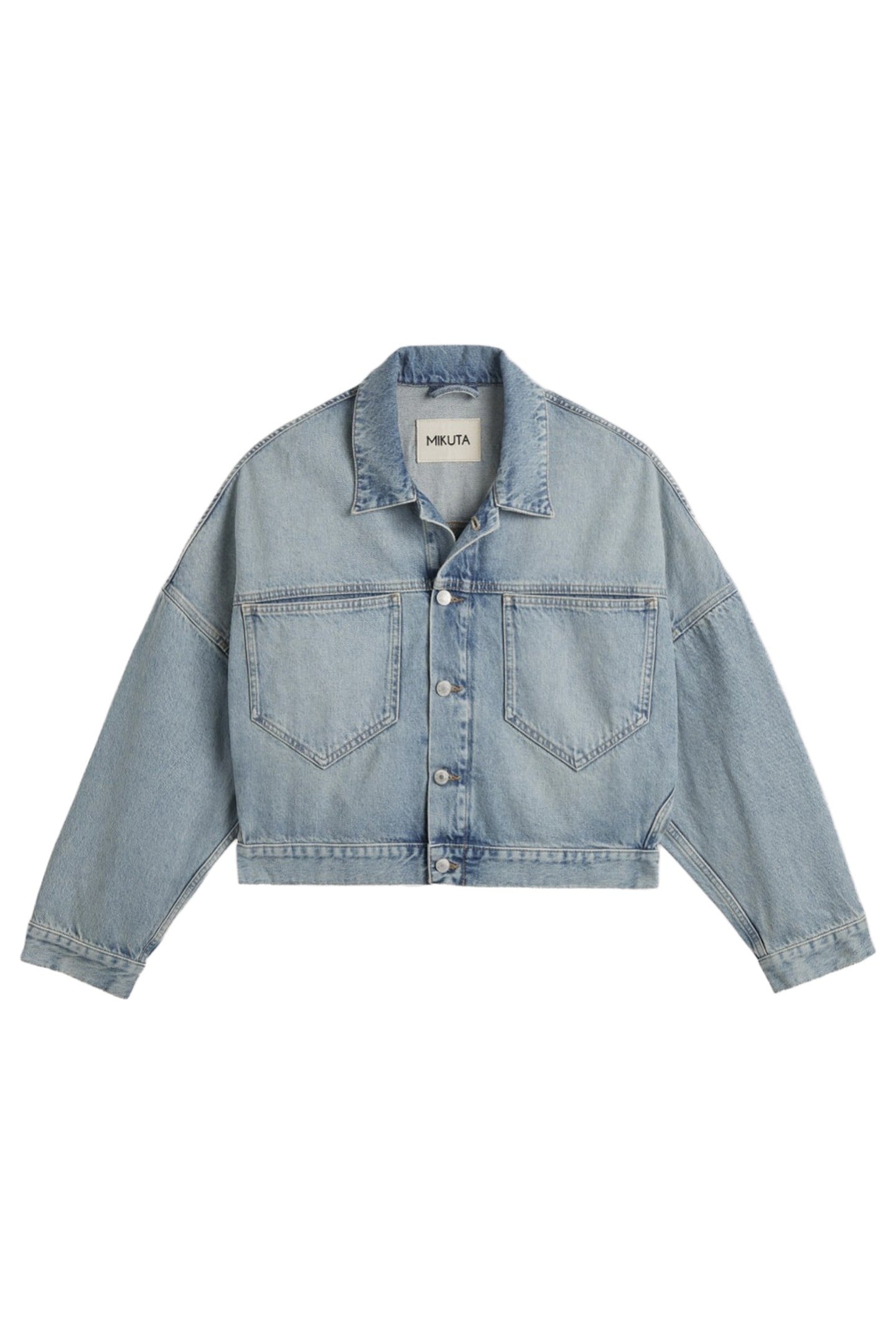 THE BLUE CROPPED DENIM JACKET BLUE 2