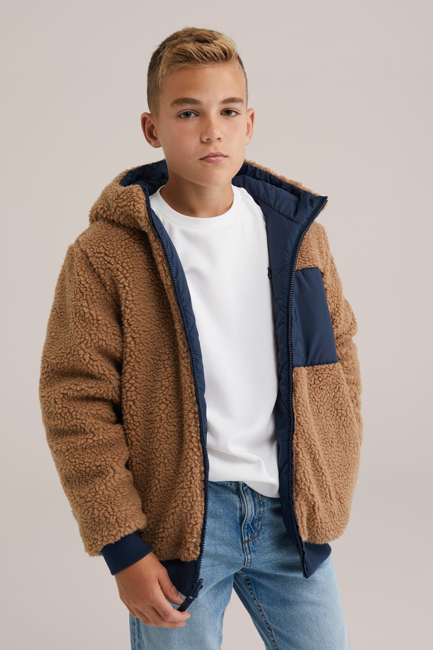 JACKET REVERSIBLE BOMBER NAVY BLUE 1