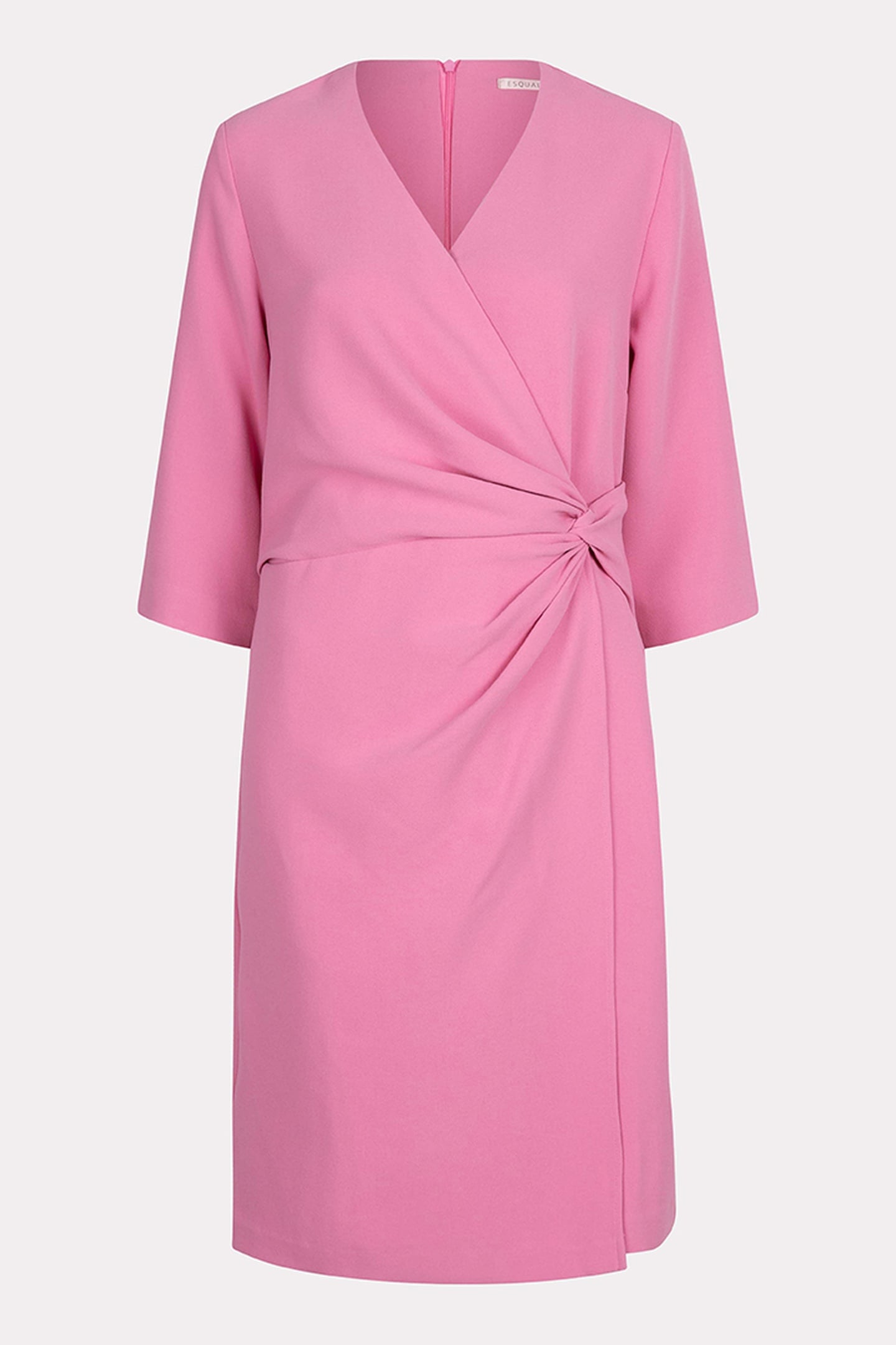 DRESS OVERLAP KNOT S/SLVE ROSE 5