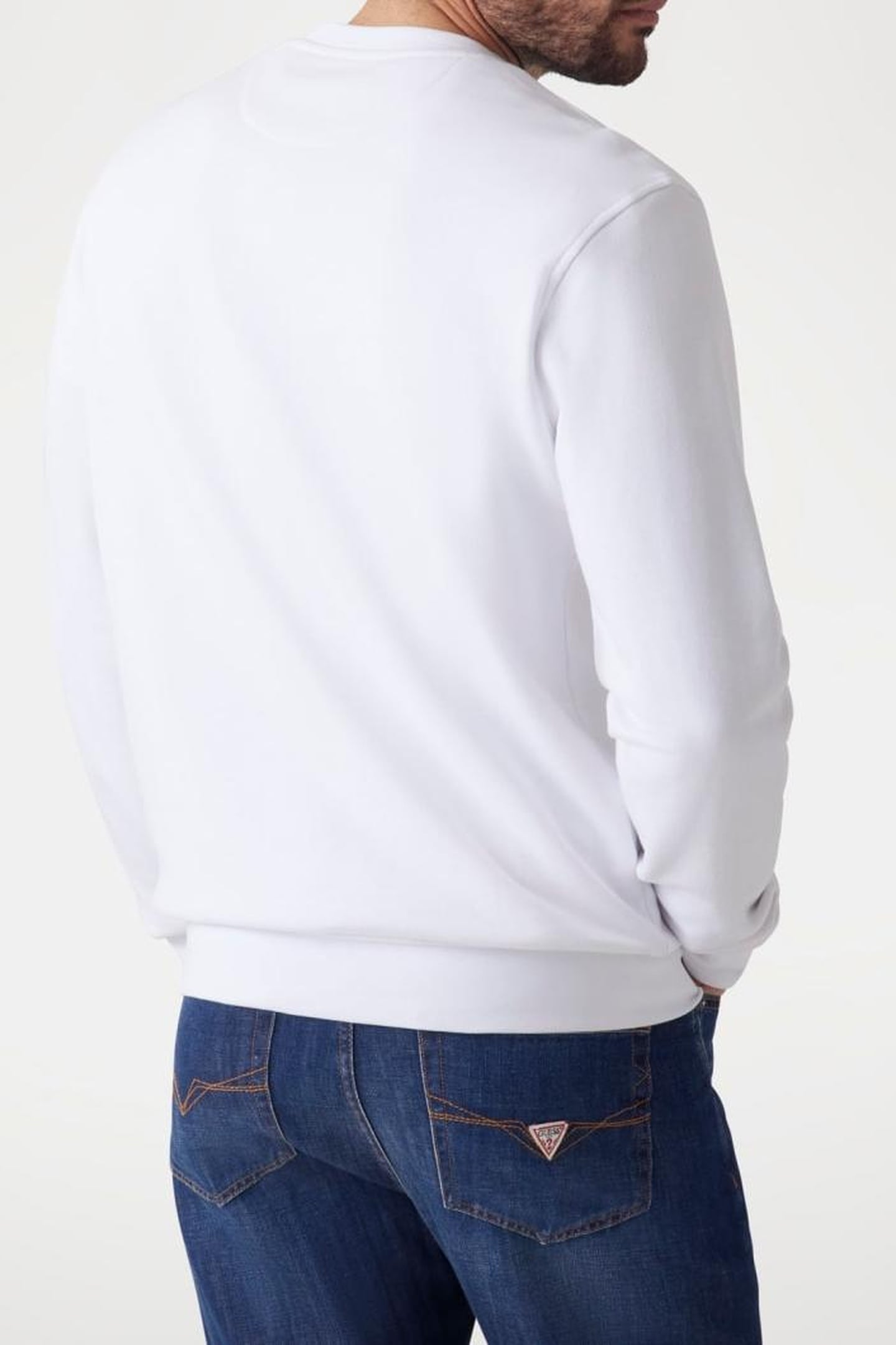 GUESS ECO BEAU CN SWEATSHIRT PURE WHITE 7