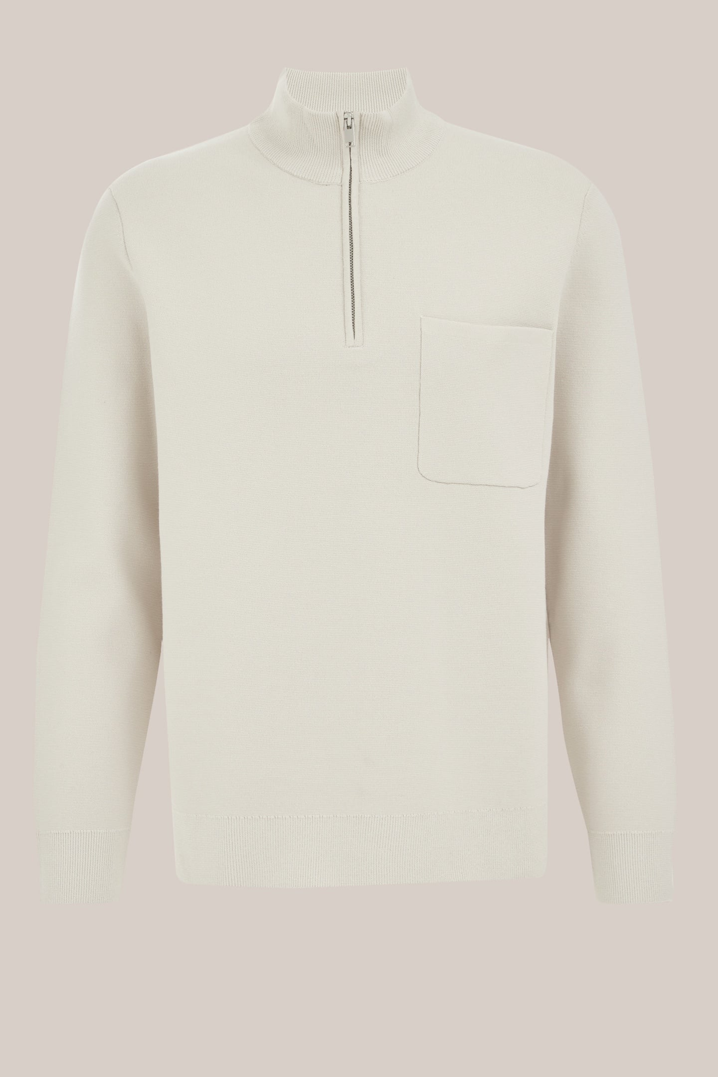 HALFWAY ZIPPER LIGHT GREY 4